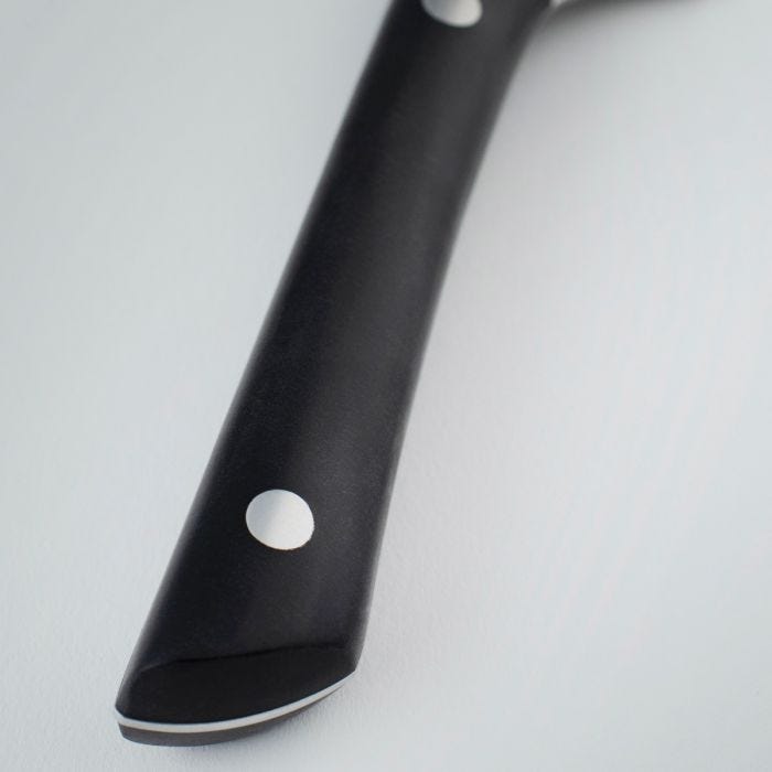 Kai - HT7077 - Pro Asian Utility 7" - Fixed Blade Knife - AUS-6 Hammered Wharncliffe - POM - Black - Image 3