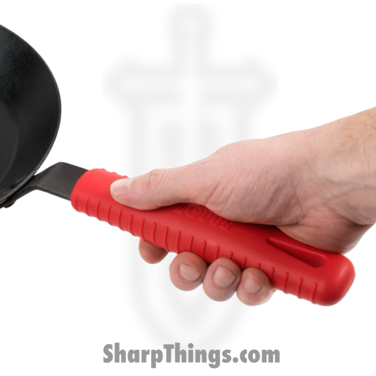 Lodge - ASCRHH41 - Silicone Handle Holder for Seasoned Steel Skillets - Red - Image 2