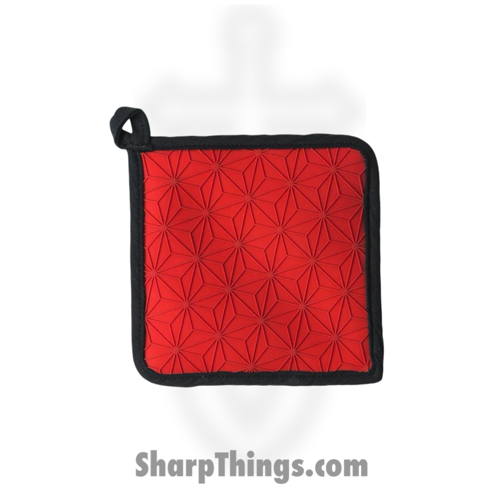 Lodge - ASFPH41 - Silicone and Fabric Potholder/Trivet - Red and Black - Image 3