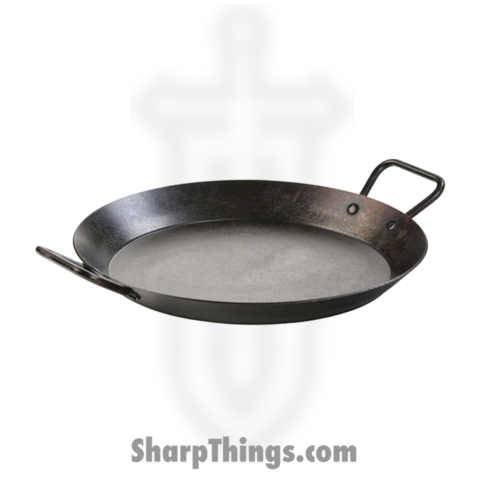 Lodge - CRS15 - 15 Inch Seasoned Carbon Steel Dual Handle Pan - Black