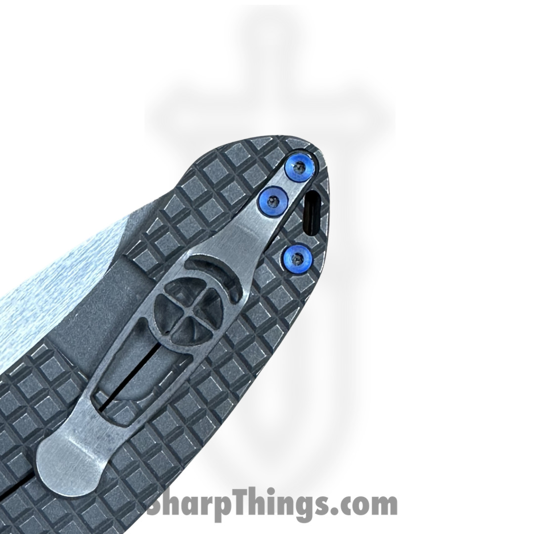 Curtiss - F3L-FGDP-BLBZ - F3 Large - Folding Knife - Magnacut Two Tone Drop Point - Titanium - Grey - Image 6