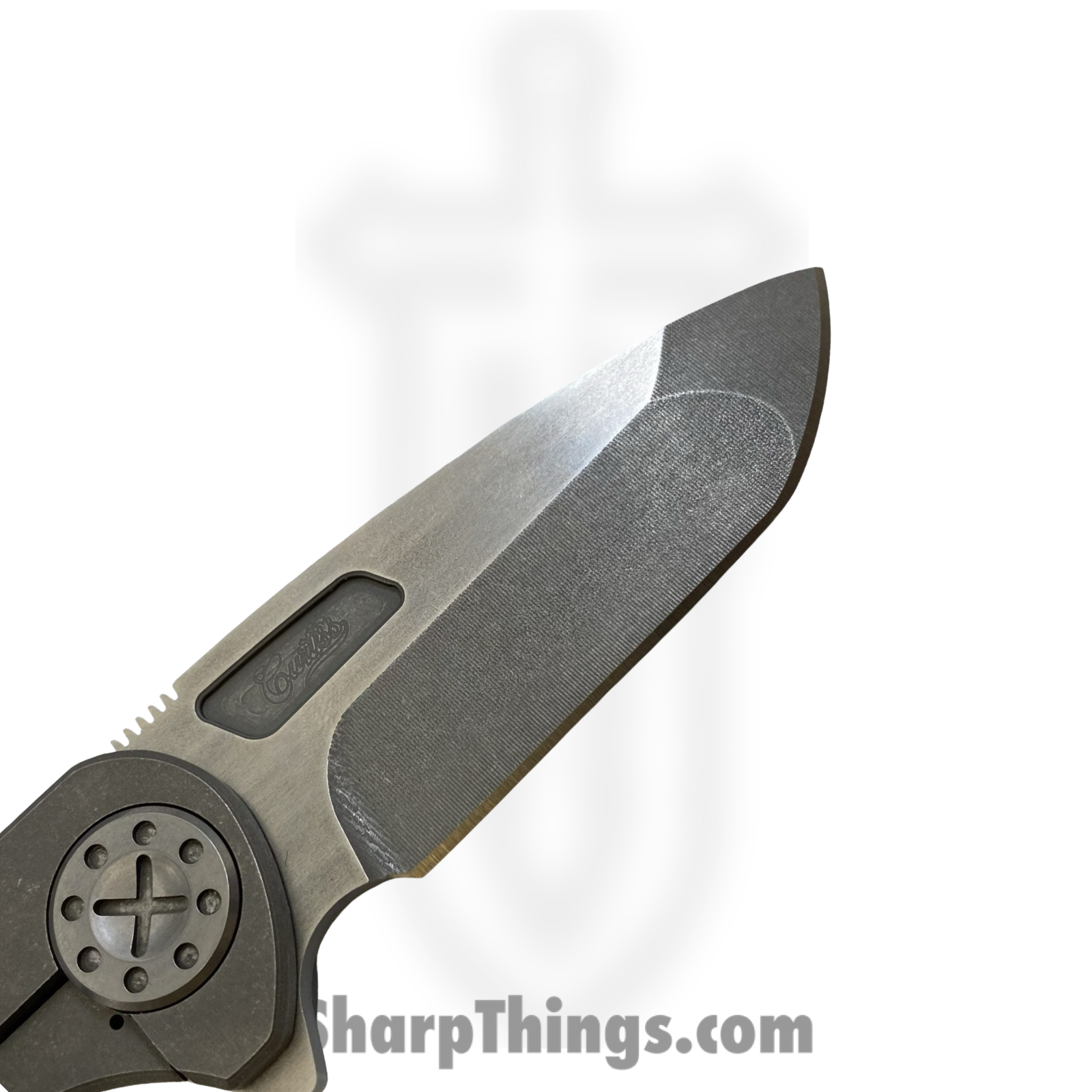 Curtiss Custom Knives LLC - F3M-SPFL-ST/SL - F3 Med Slim - Folding Knife - CTS-XHP Stonewash Spanto - Titanium - Natural - Image 3