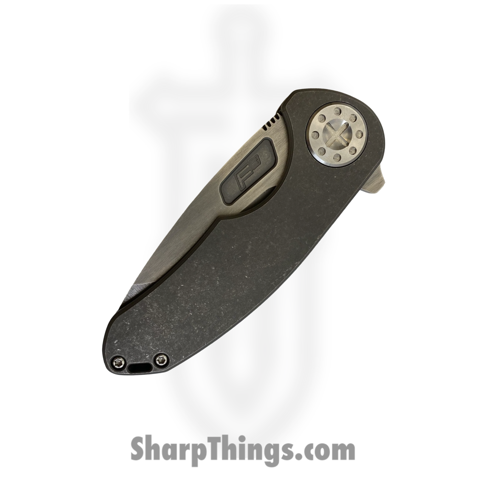 Curtiss Custom Knives LLC - F3M-SPFL-ST/SL - F3 Med Slim - Folding Knife - CTS-XHP Stonewash Spanto - Titanium - Natural - Image 4