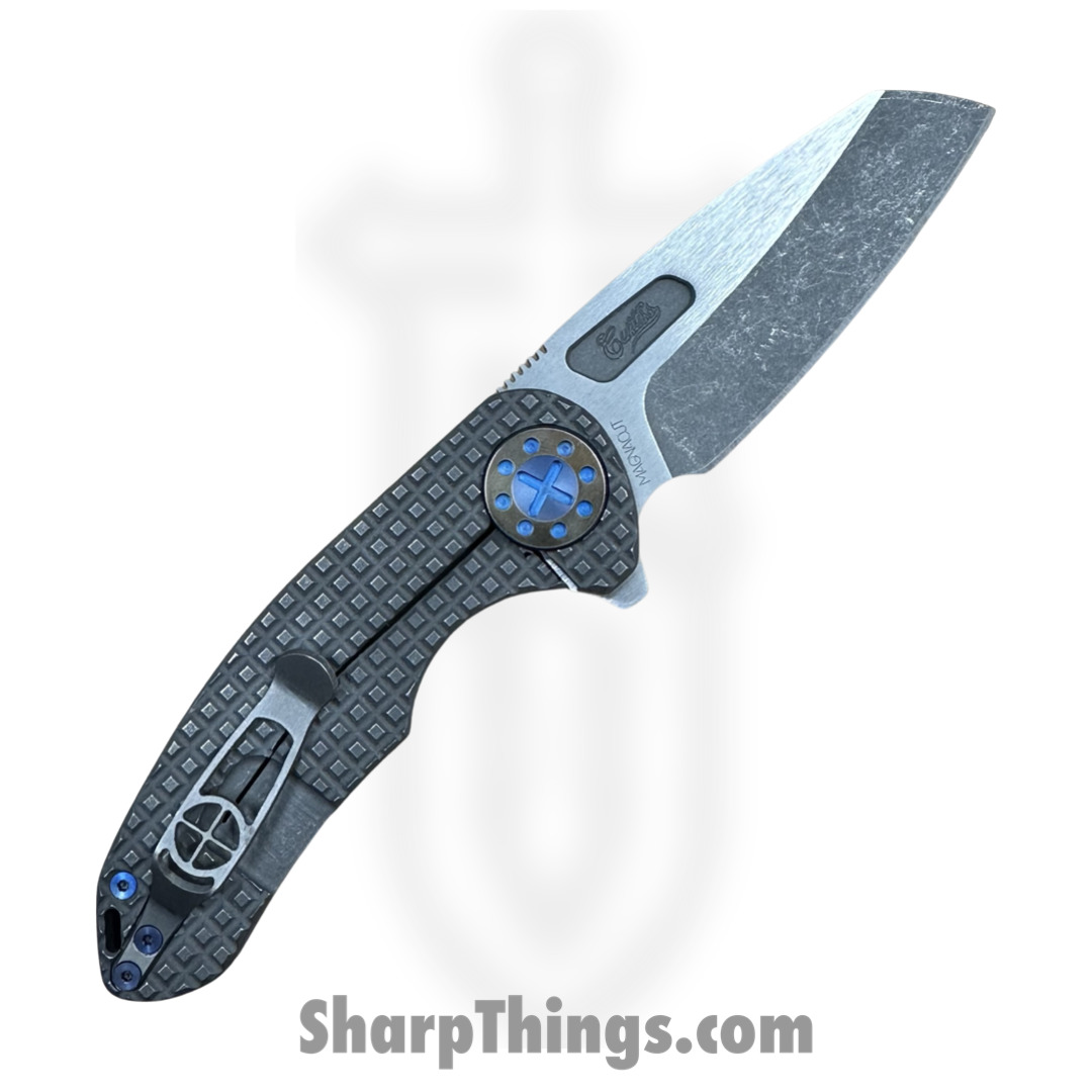 Curtiss - F3M-FGWR-SWBL - F3 Medium - Folding Knife - Magnacut Two Tone Wharncliffe - Titanium - Grey - Image 2