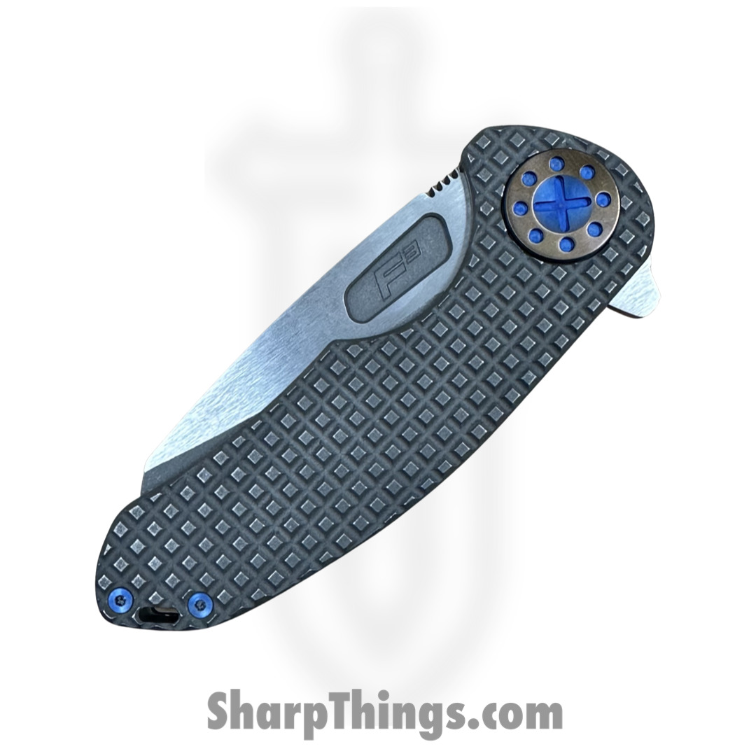 Curtiss - F3M-FGWR-SWBL - F3 Medium - Folding Knife - Magnacut Two Tone Wharncliffe - Titanium - Grey - Image 6