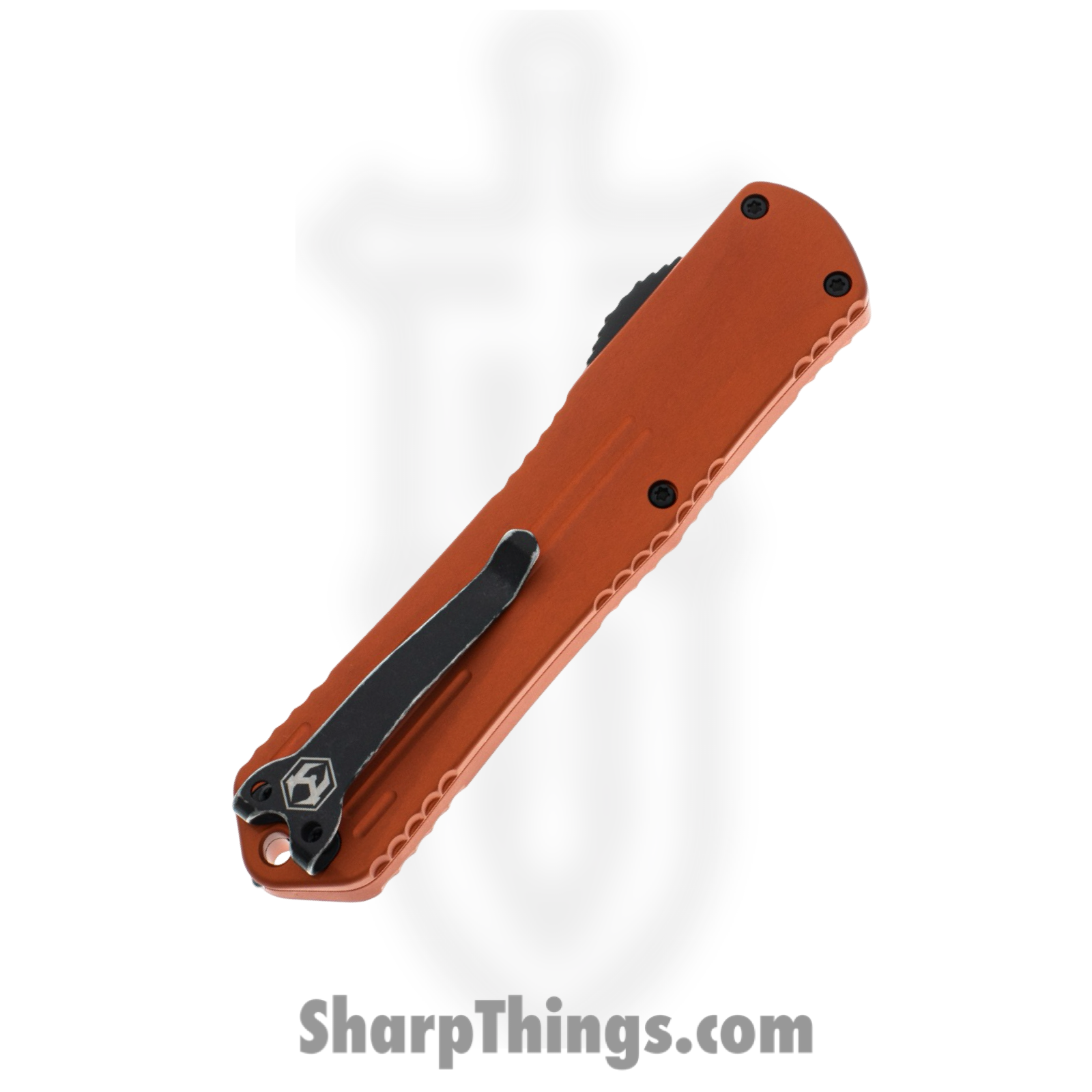 Heretic Knives - H031-8A-ORG - Manticore X - OTF Auto - Elmax Two Tone Tanto - 6061-T6 Aluminum - Orange - Image 5