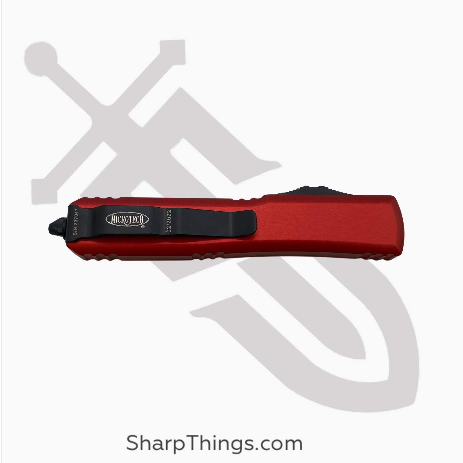 Microtech - 122-3RD - Ultratech - OTF Auto - Elmax, M390, 204P Coated Dagger - 6061-T6 Aluminum - Red - Image 4