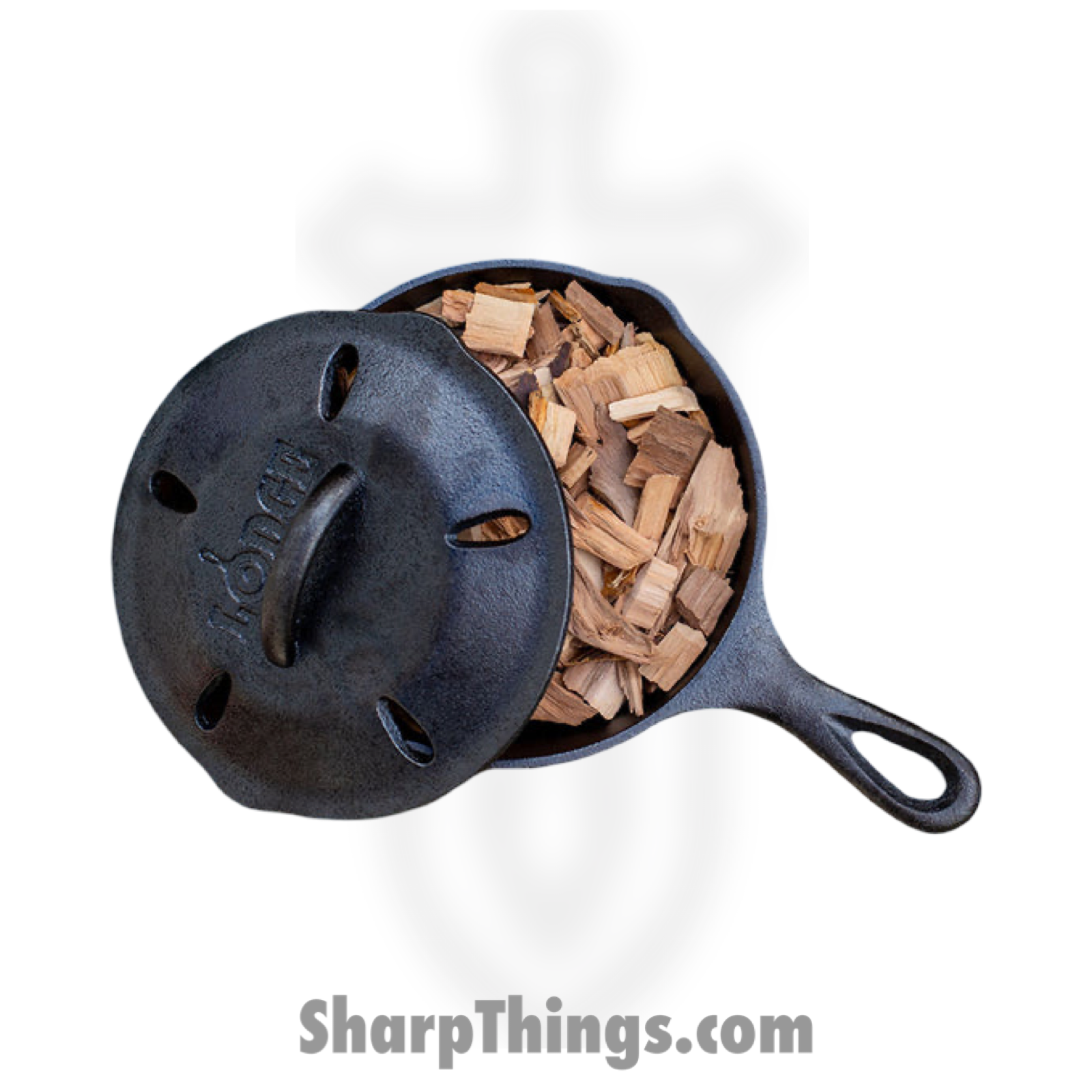 Lodge - L3SMSK - 6.5 Inch Seasoned Cast Iron Smoker Skillet - Black - Image 2