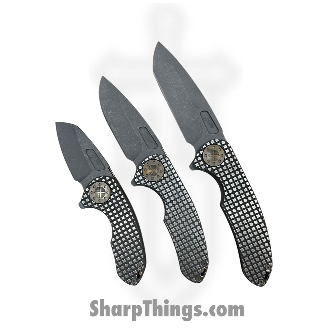 Curtiss - F3M-FGDP-SWPO - F3 Medium - Folding Knife - Magnacut Blasted Drop Point - Titanium - Grey - Image 7