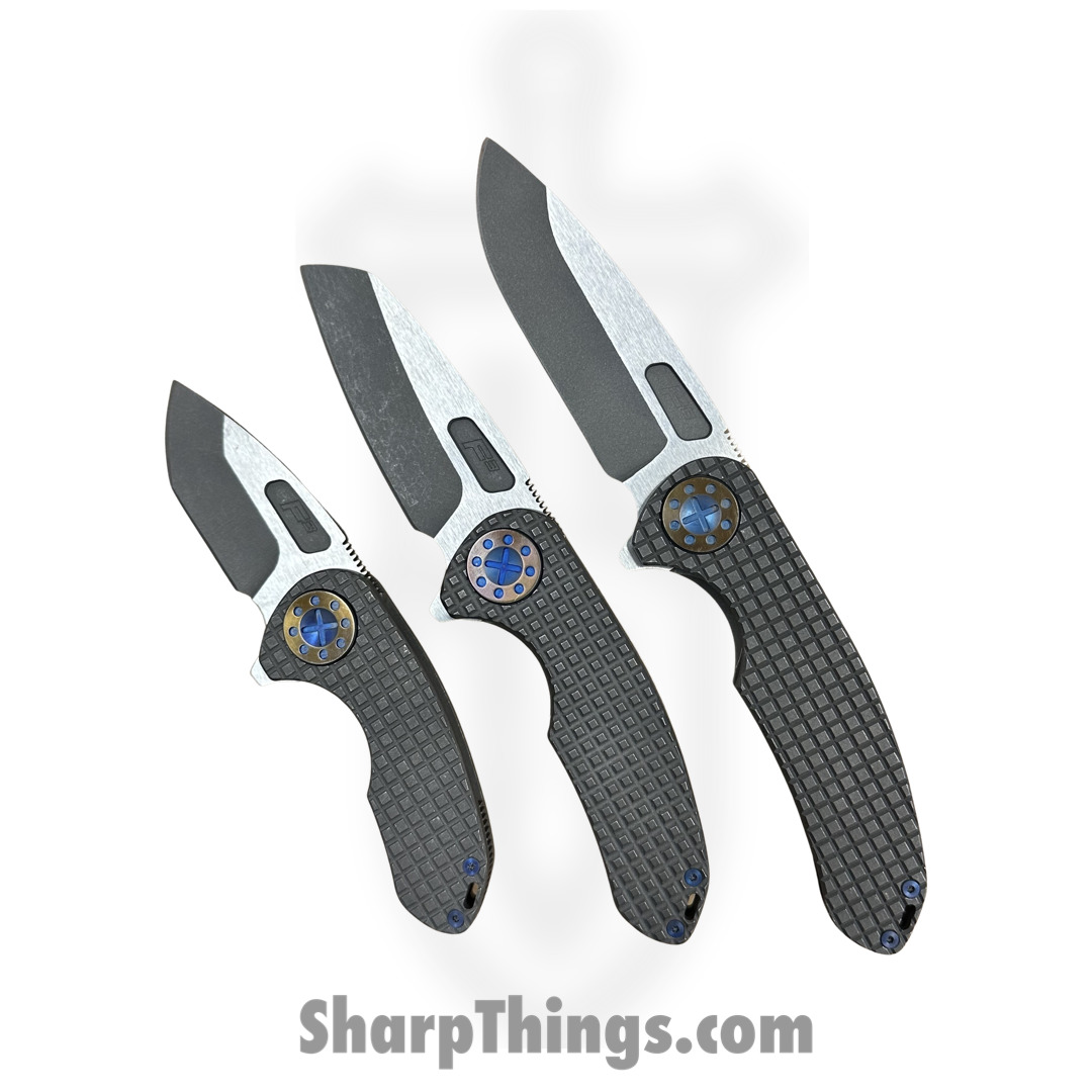 Curtiss - F3M-FGDP-SWPO - F3 Medium - Folding Knife - Magnacut Blasted Drop Point - Titanium - Grey - Image 11