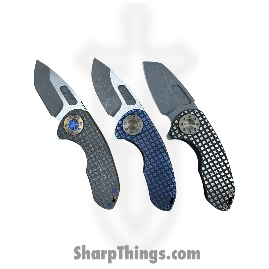 Curtiss - F3M-FGDP-SWPO - F3 Medium - Folding Knife - Magnacut Blasted Drop Point - Titanium - Grey - Image 10