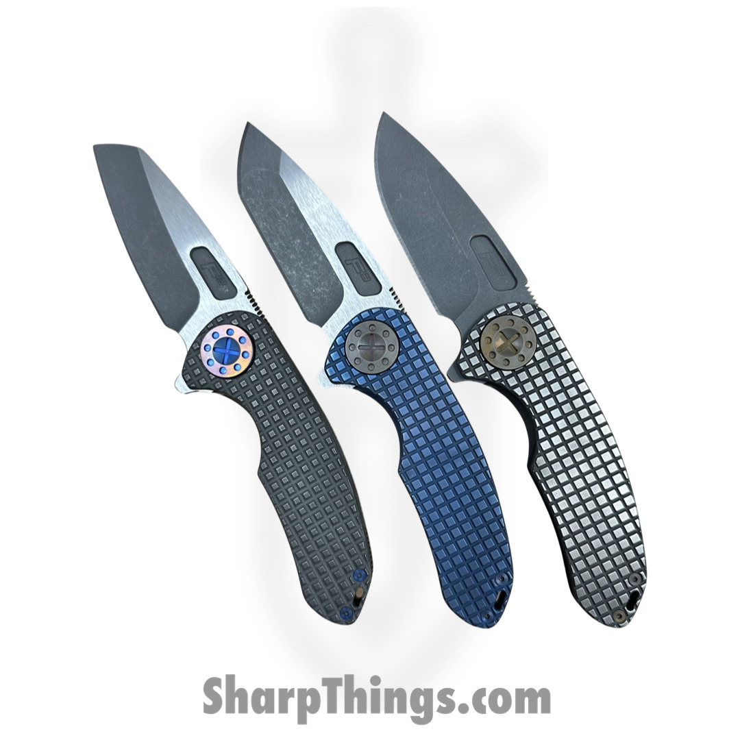 Curtiss - F3M-FGDP-SWPO - F3 Medium - Folding Knife - Magnacut Blasted Drop Point - Titanium - Grey - Image 9