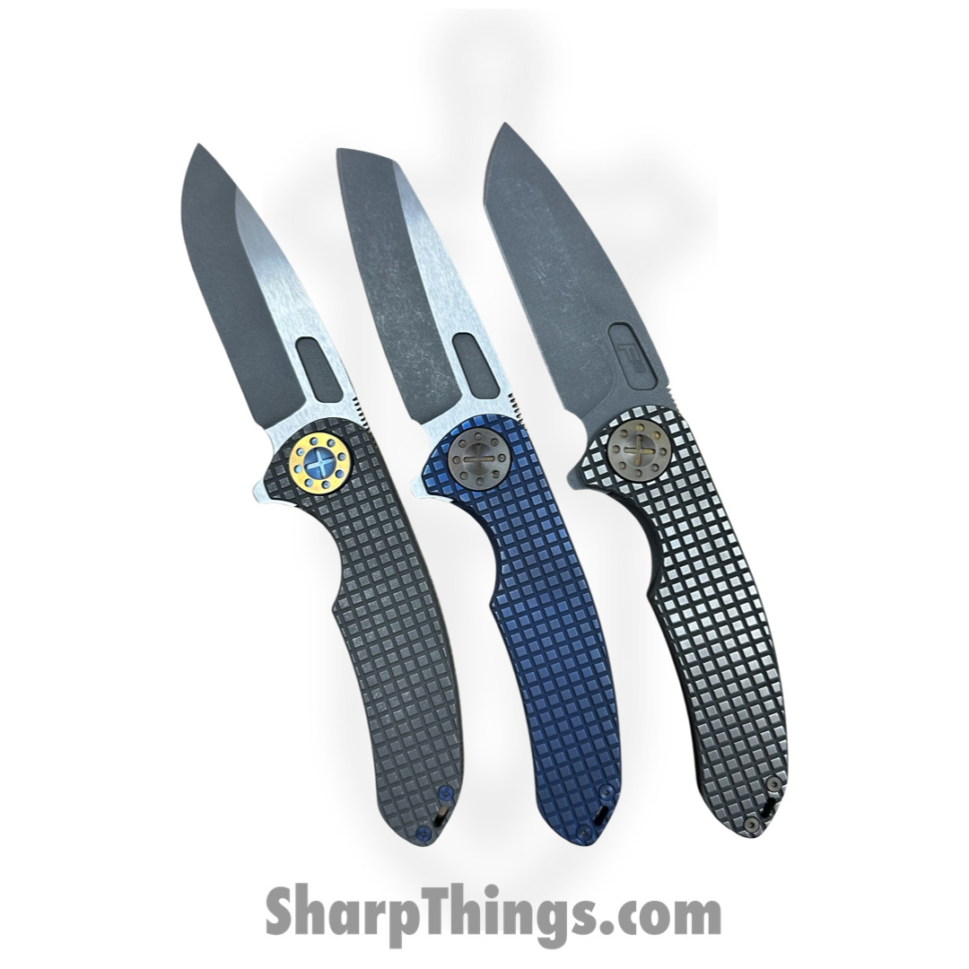 Curtiss - F3M-FGDP-SWPO - F3 Medium - Folding Knife - Magnacut Blasted Drop Point - Titanium - Grey - Image 8