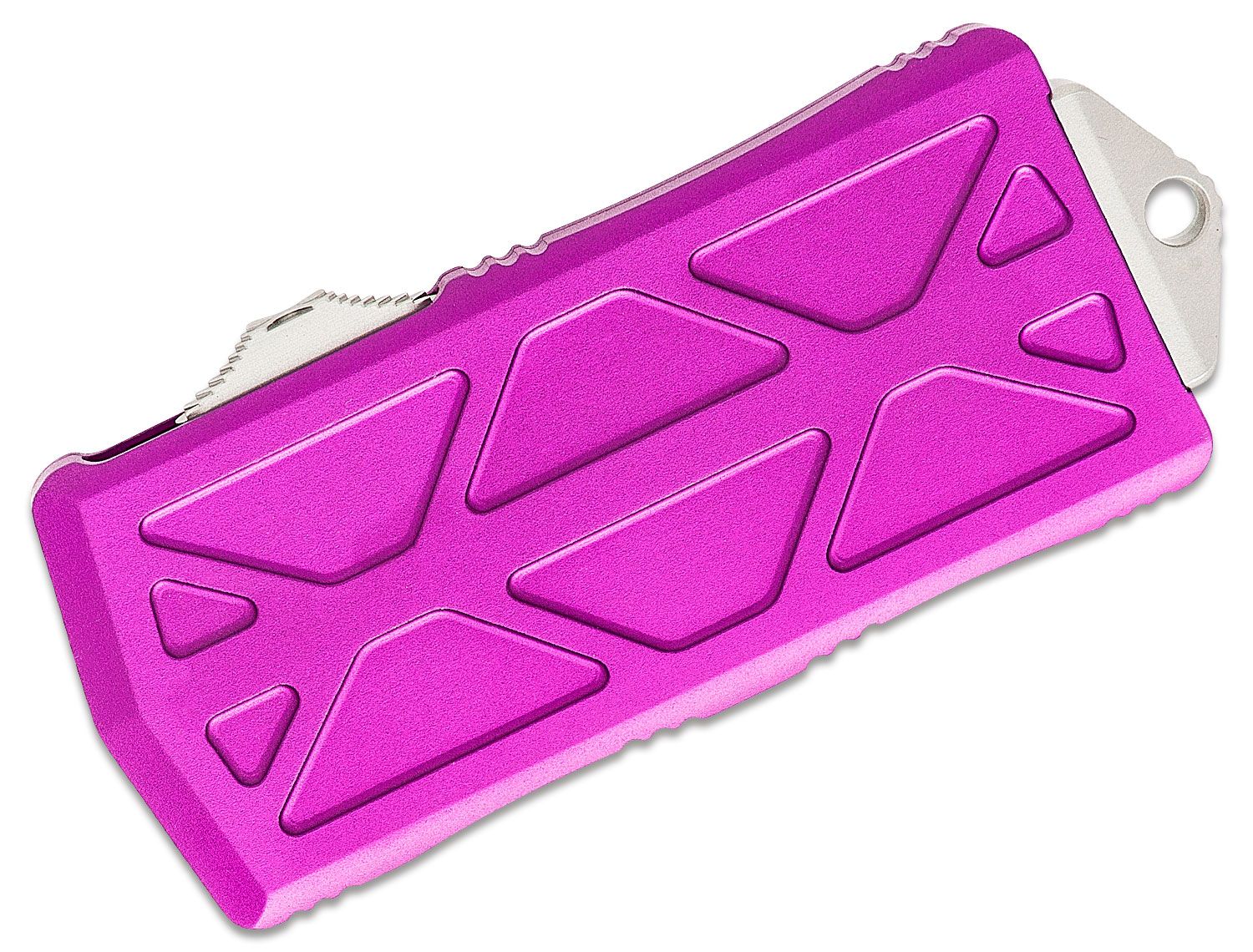 Microtech - 157-10VI - Exocet Money Clip - OTF Auto - M390 Stonewash Dagger - 6061-T6 Aluminum - Violet - Image 6