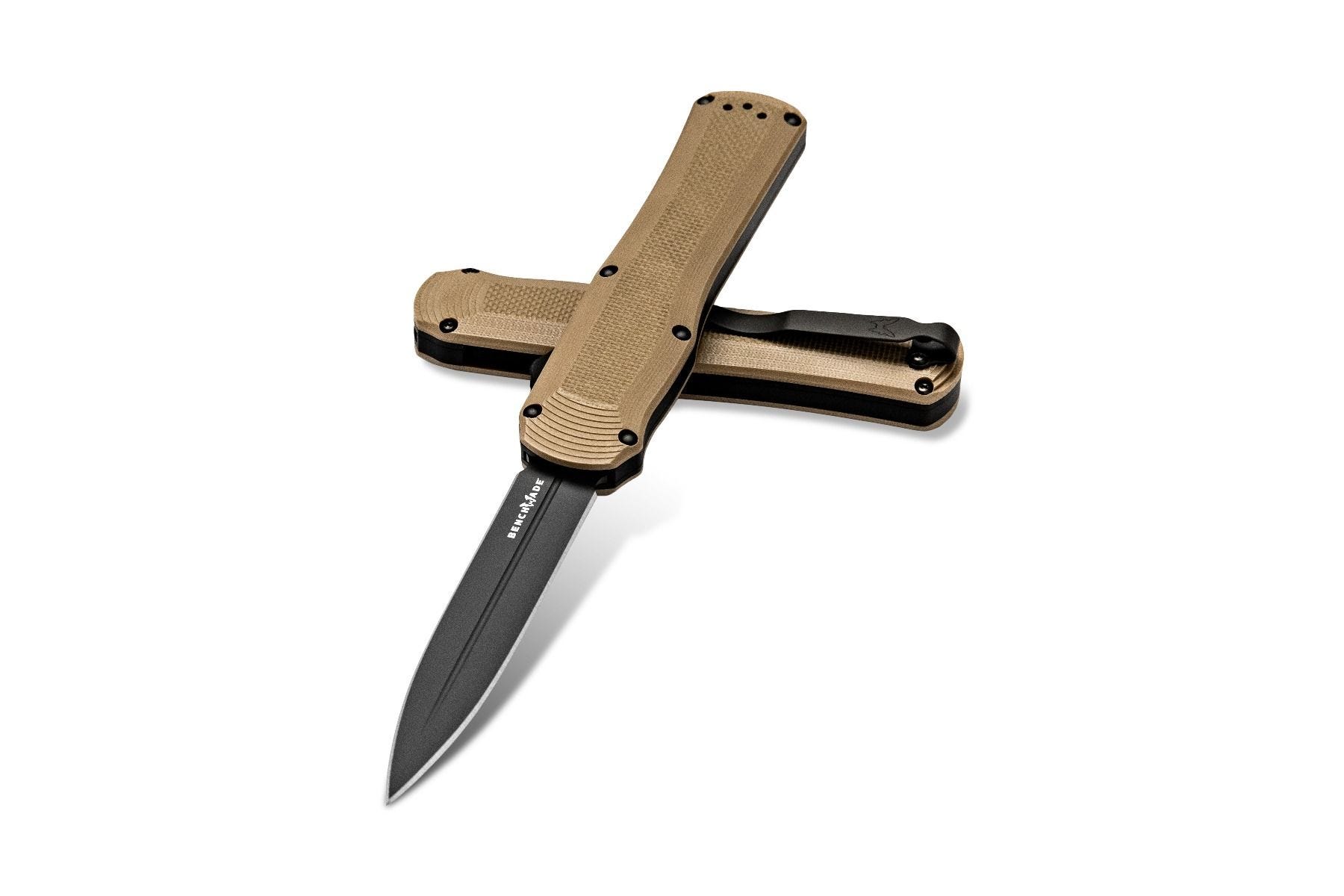 Benchmade - 3400BK-2 - Autocrat - OTF Auto - S30V Coated Dagger - G10 - Tan - Image 11