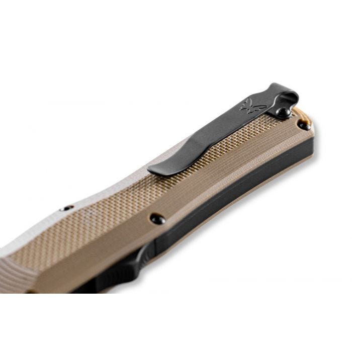 Benchmade - 3400BK-2 - Autocrat - OTF Auto - S30V Coated Dagger - G10 - Tan - Image 6
