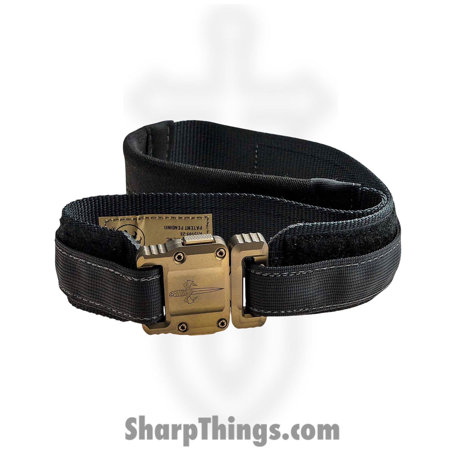 Microtech - 91-BKTTI-44 - Marfione Apis Tactical Size 44 Belt - Nylon with Titanium Buckle - Black