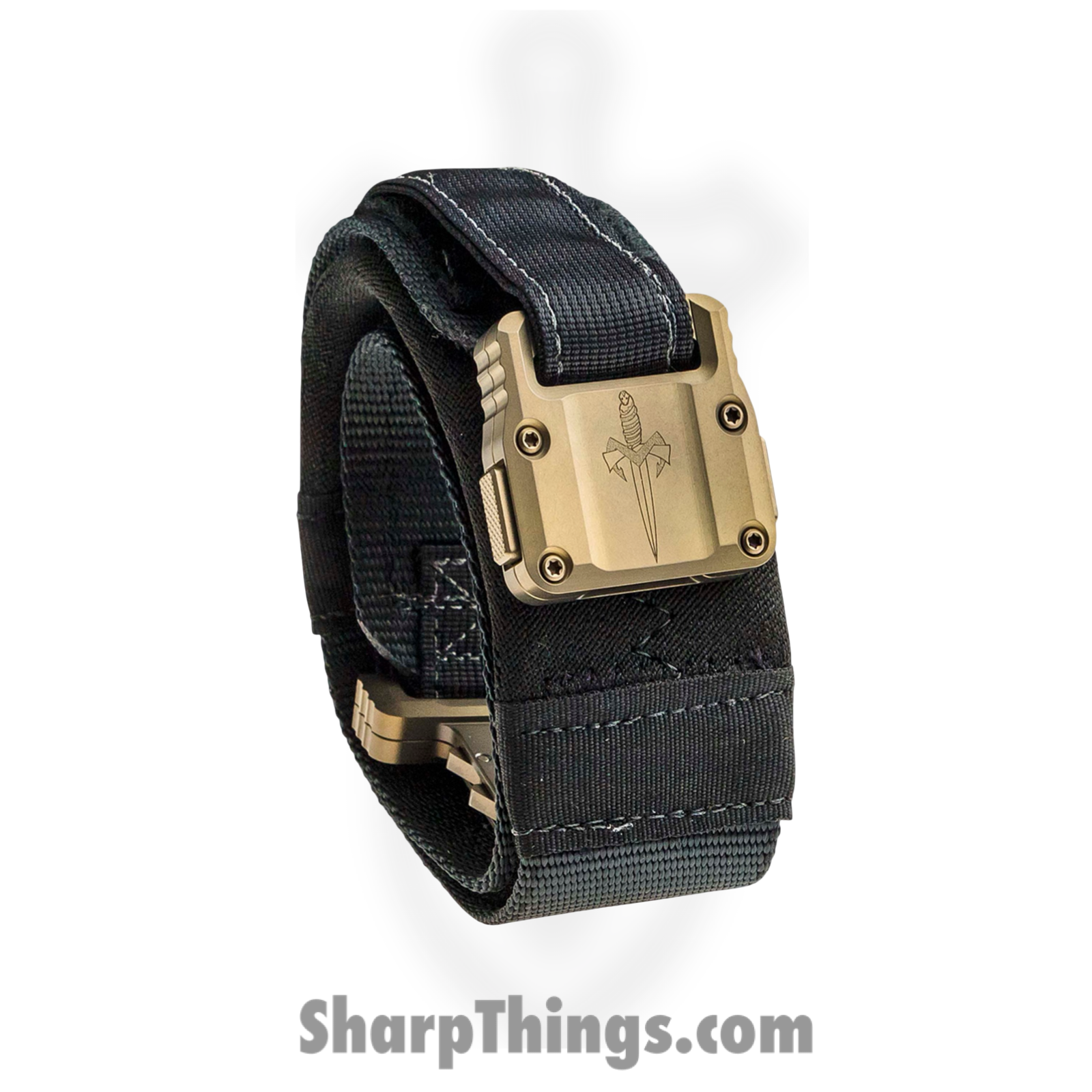 Microtech - 91-BKTTI-44 - Marfione Apis Tactical Size 44 Belt - Nylon with Titanium Buckle - Black - Image 2