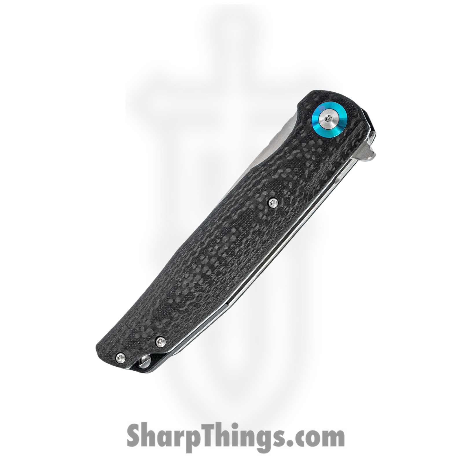 Bestech Knives - BTKG19A - Ascot - Folding Knife - D2 Satin Drop Point - G10 Carbon Fiber - Black - Image 2