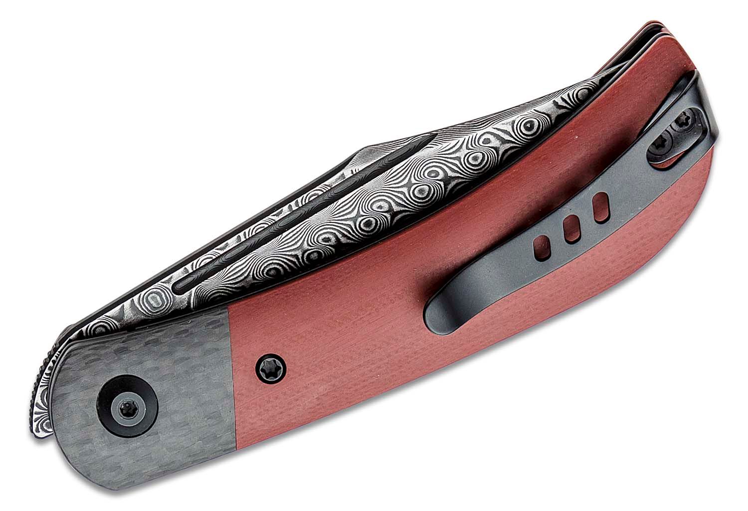 Civivi - C19010CDS4 - Appalachian Drifter Linerlock - Damascus - G-10 -Burgundy - Image 4