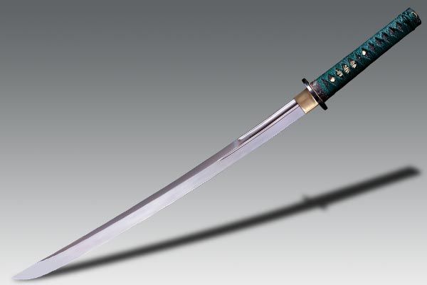 Cold Steel - CS88DW - Dragonfly Wakizashi - Fixed Blade Knife - Polished1055 - Ray Skin - Brass Menuki - Image 6