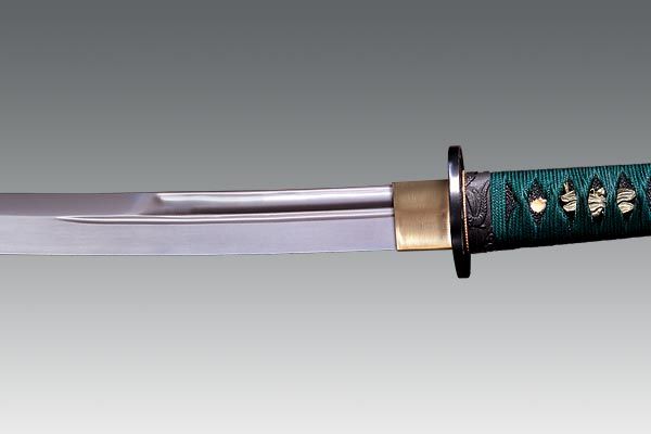 Cold Steel - CS88DW - Dragonfly Wakizashi - Fixed Blade Knife - Polished1055 - Ray Skin - Brass Menuki - Image 7