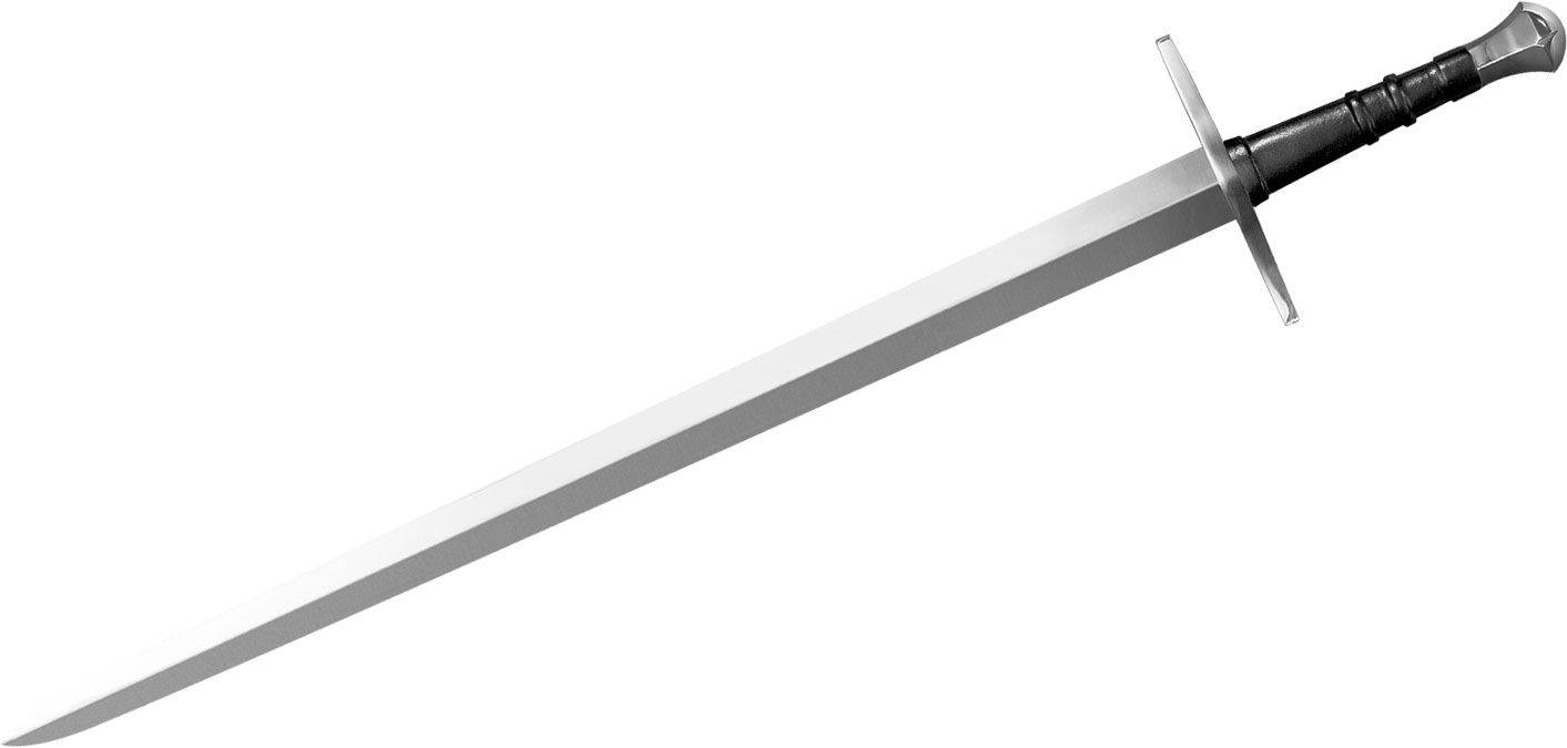 Cold Steel - CS88HNH - Hand-and-a-Half Sword - Fixed Blade Knife - 1060 Polished - Leather Wrapped - Black - Image 3