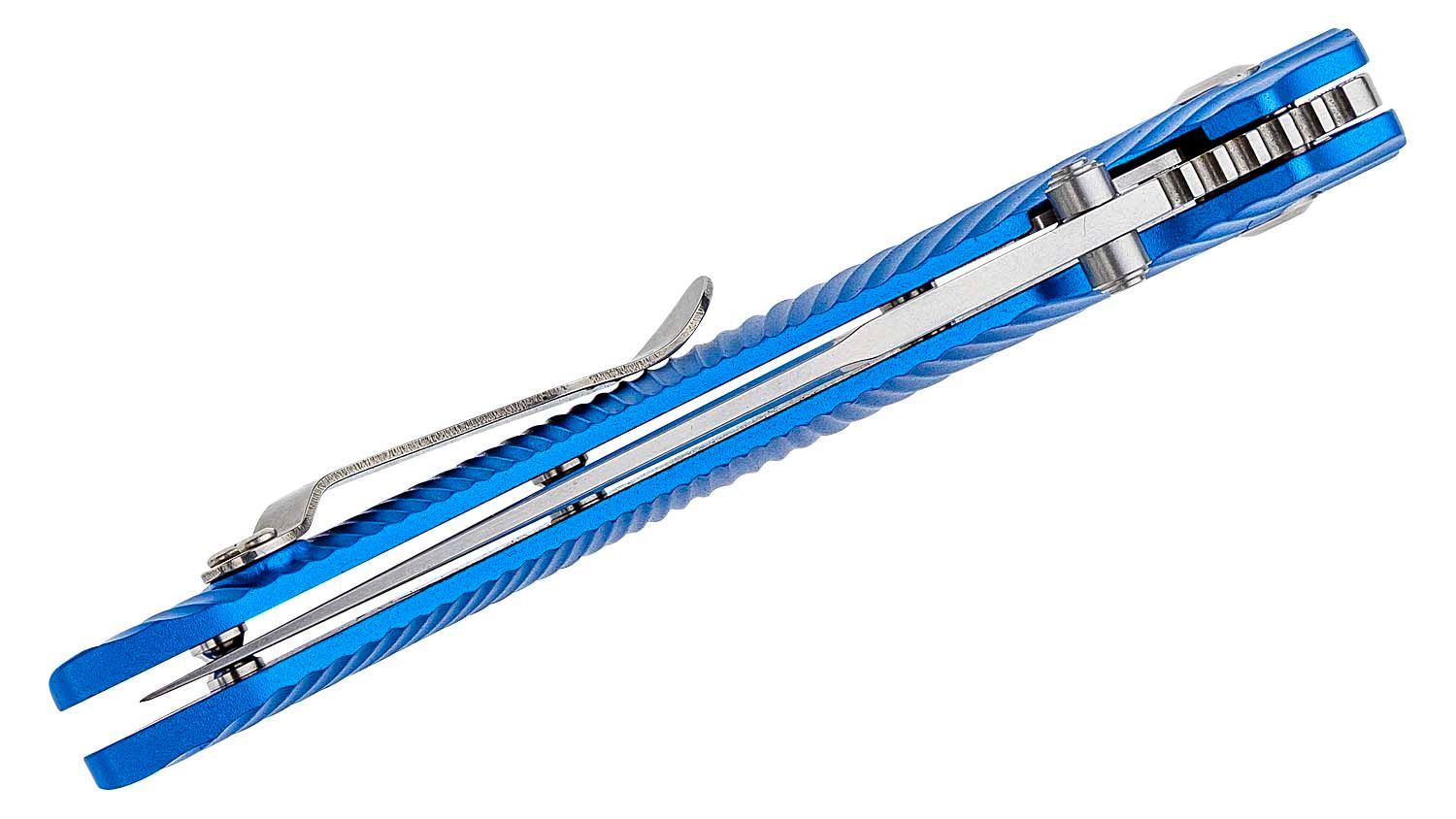 Kizer Cutlery - KI4419A2 - Sliver - Folding Knife - KI4419A2 Sliver Folding Knife - Aluminum - Blue - Image 4