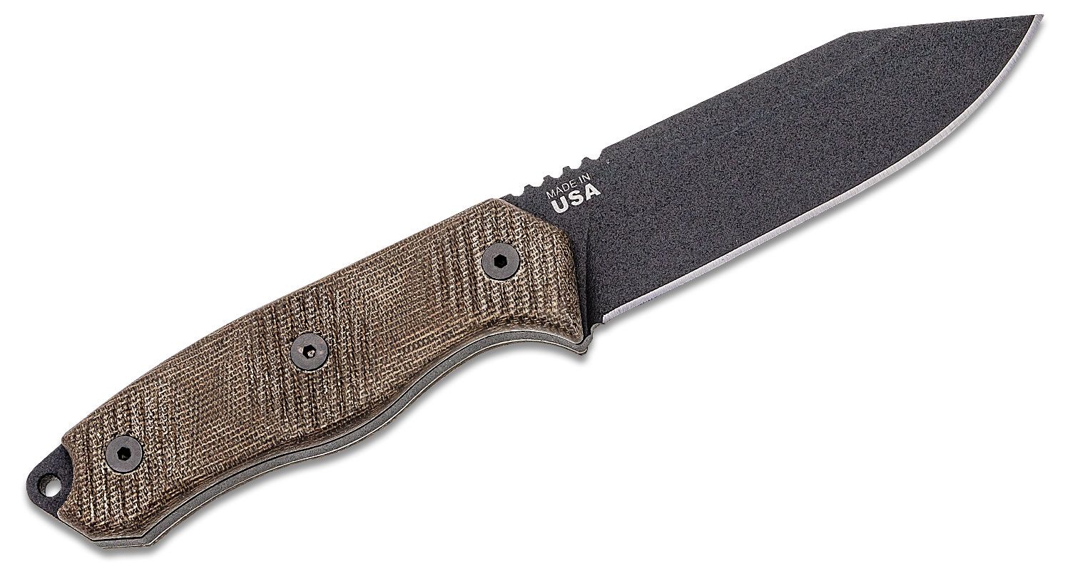 Tops - TPTLSR01 - Trail Seeker - Fixed Blade Knife - 1095 HC Coated Clip Point - Micarta - Green - Image 7