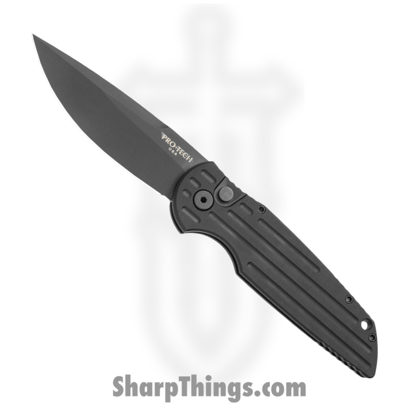ProTech - TR-3 SWAT - TR-3 SWAT Tactical Response - Automatic Knife - 154CM Coated Drop Point - Aluminum - Black