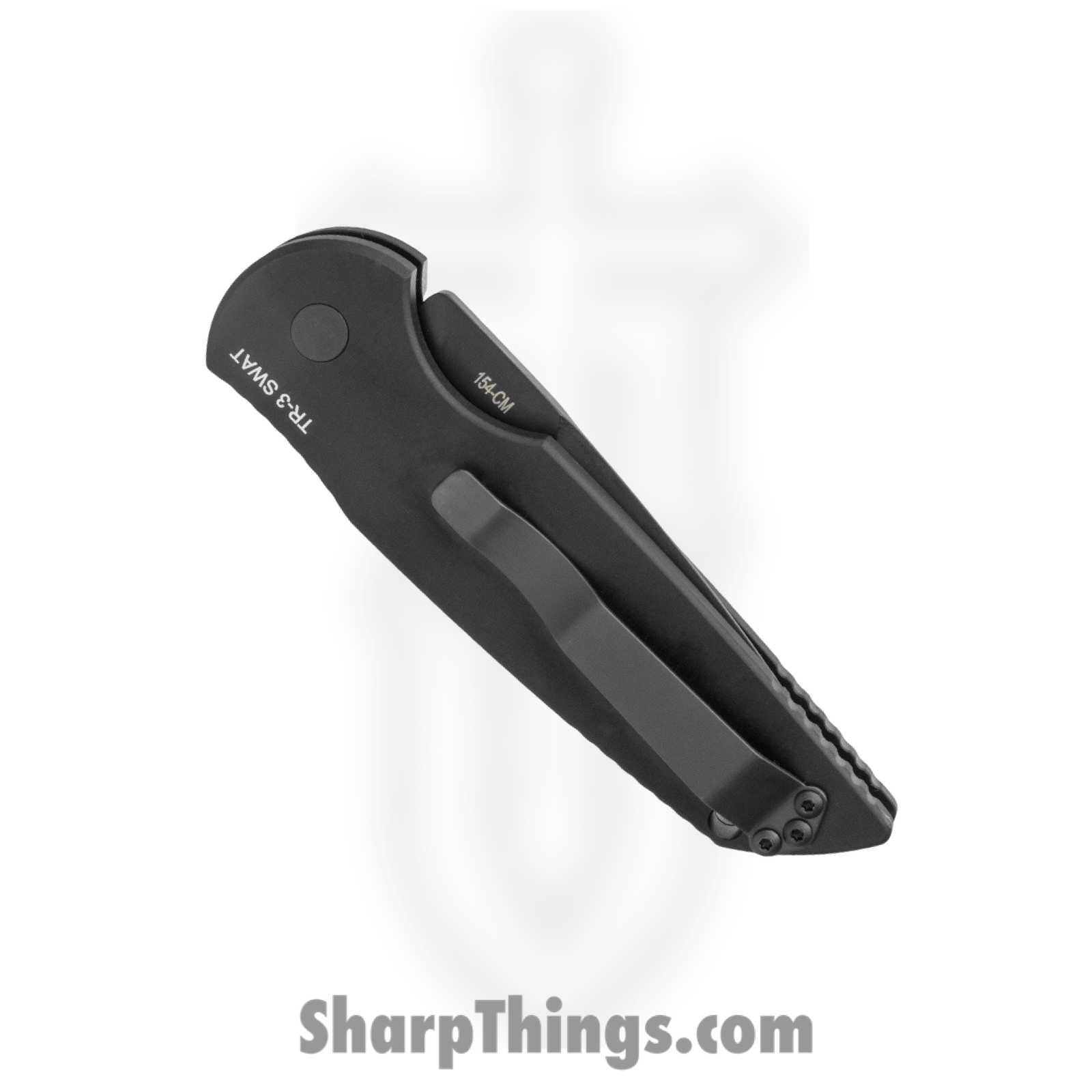 ProTech - TR-3 SWAT - TR-3 SWAT Tactical Response - Automatic Knife - 154CM Coated Drop Point - Aluminum - Black - Image 3