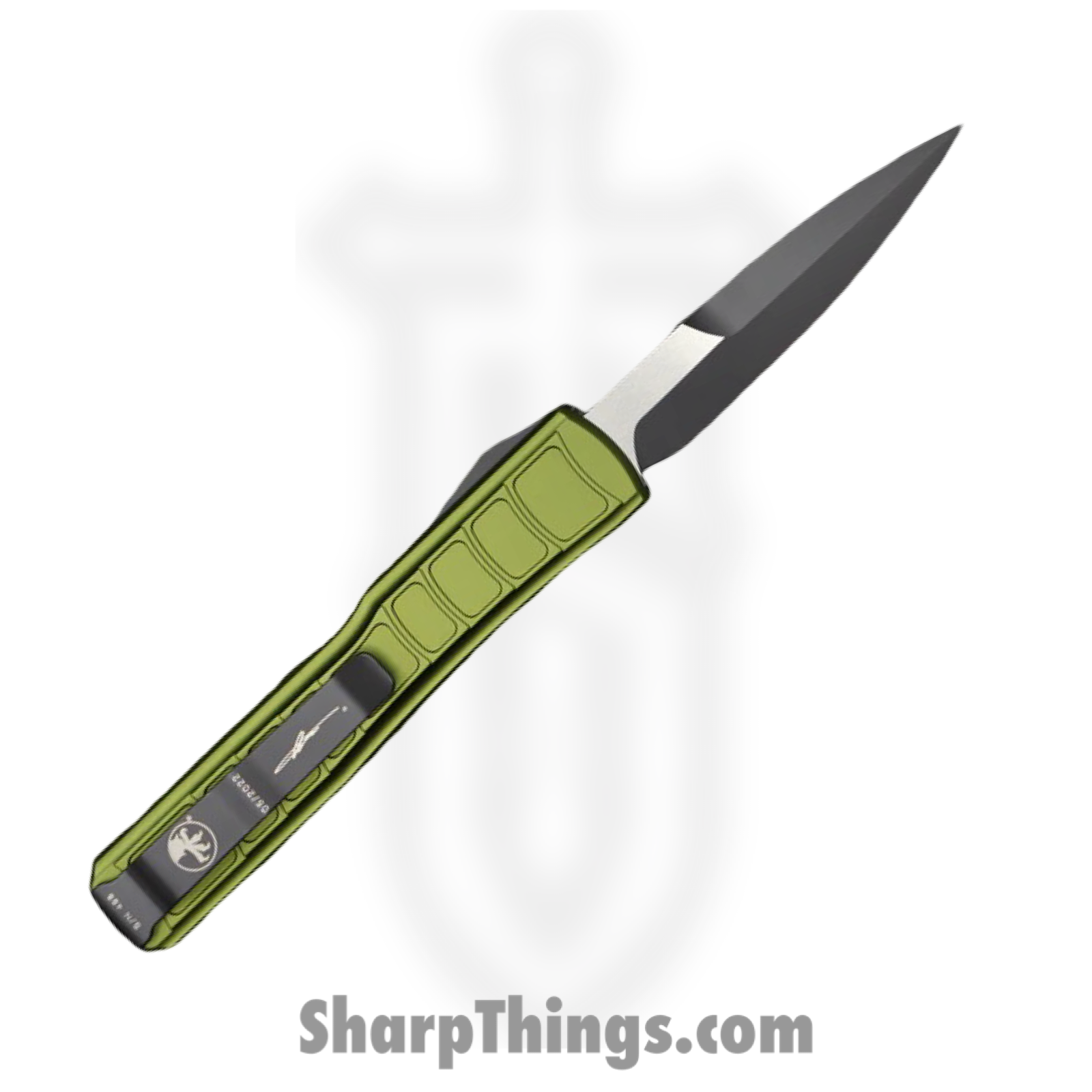 Microtech - 120II-1ODS - Ultratech Signature Series - OTF Auto - M390 Two Tone Bayonet - 6061-T6 Aluminum - OD Green - Image 2