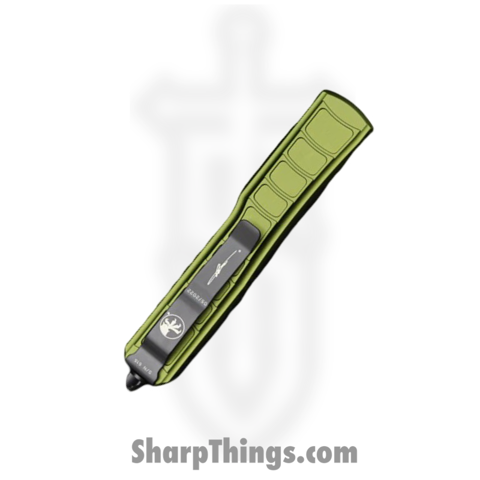 Microtech - 120II-1ODS - Ultratech Signature Series - OTF Auto - M390 Two Tone Bayonet - 6061-T6 Aluminum - OD Green - Image 4