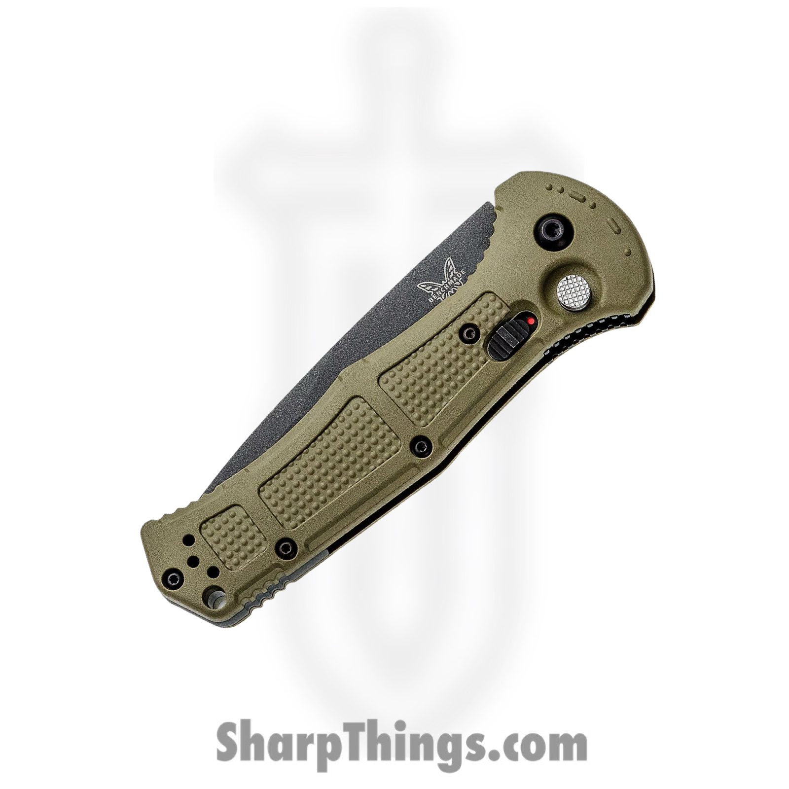 Benchmade - 9070SBK-1 - Claymore - Automatic Knife - D2 Coated Drop Point P/S - Grivory - Green - Image 2