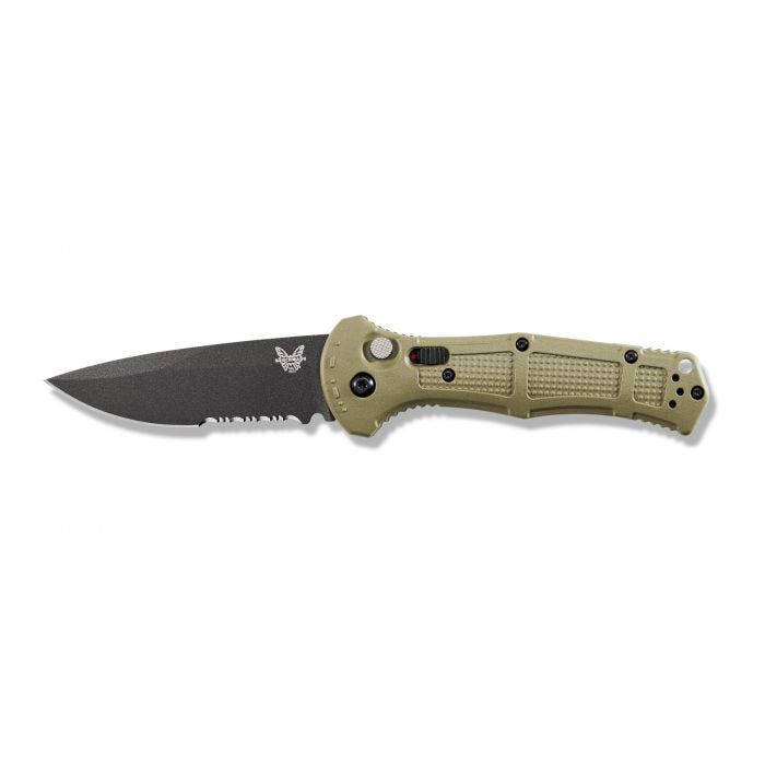 Benchmade - 9070SBK-1 - Claymore - Automatic Knife - D2 Coated Drop Point P/S - Grivory - Green - Image 9