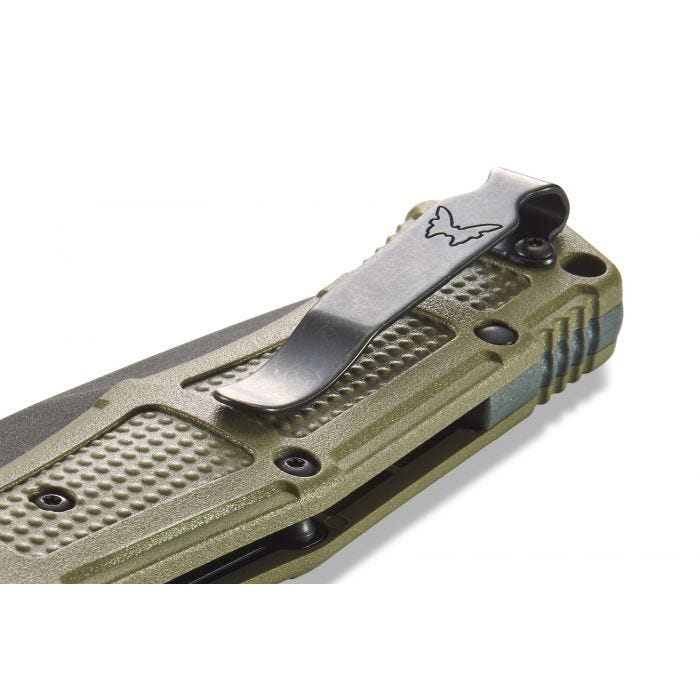 Benchmade - 9070SBK-1 - Claymore - Automatic Knife - D2 Coated Drop Point P/S - Grivory - Green - Image 5
