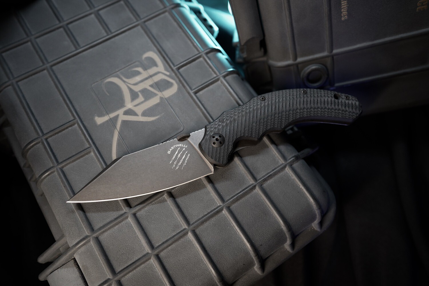 Bastinelli Creations - BAS209B - Dragotac Compact - Folding Knife - D2 Coated Wharncliffe - G10 - Black - Image 2