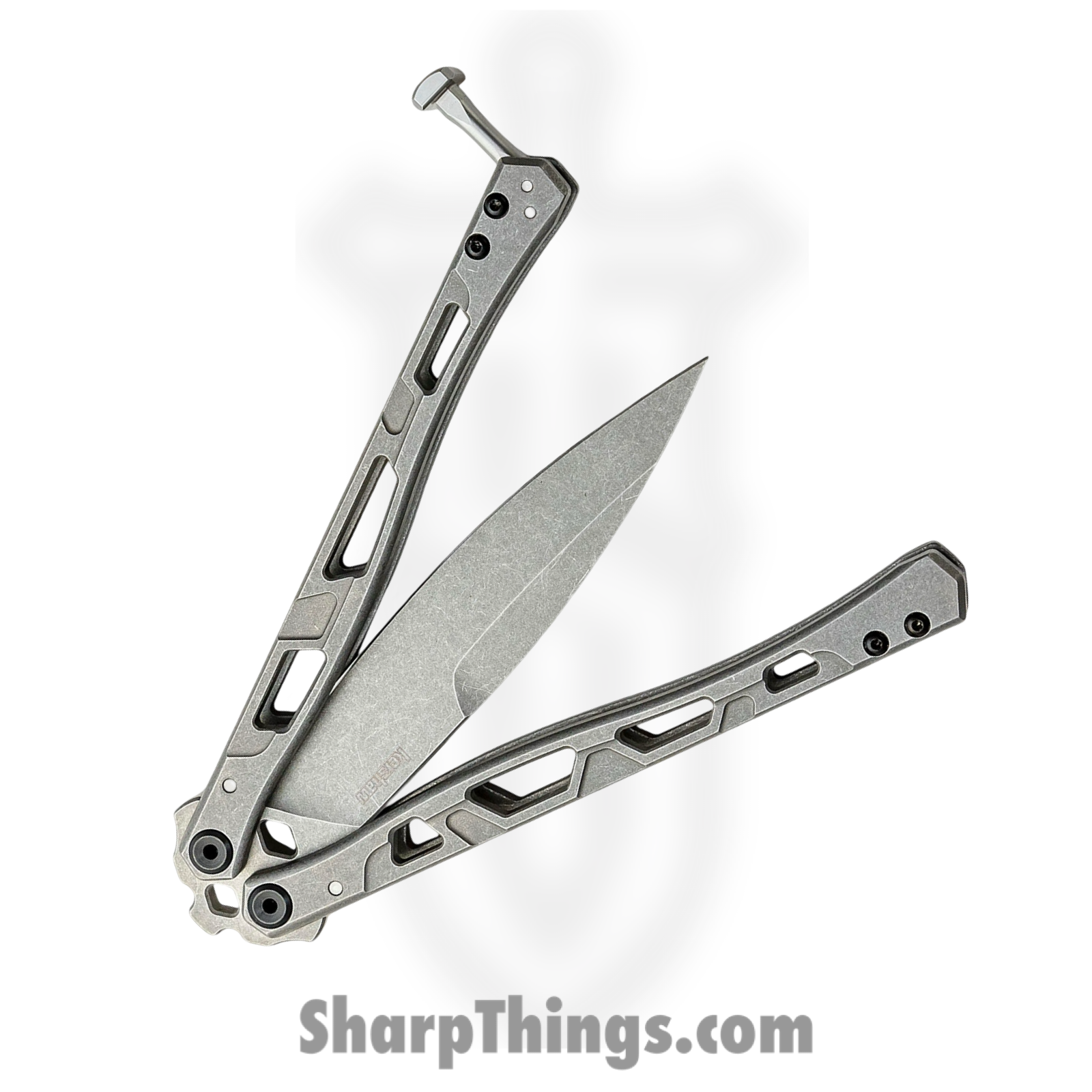 Kershaw - 5050 - Moonsault Balison Spear Point Butterfly Knife - 14C28N Stainless Steel - Image 3