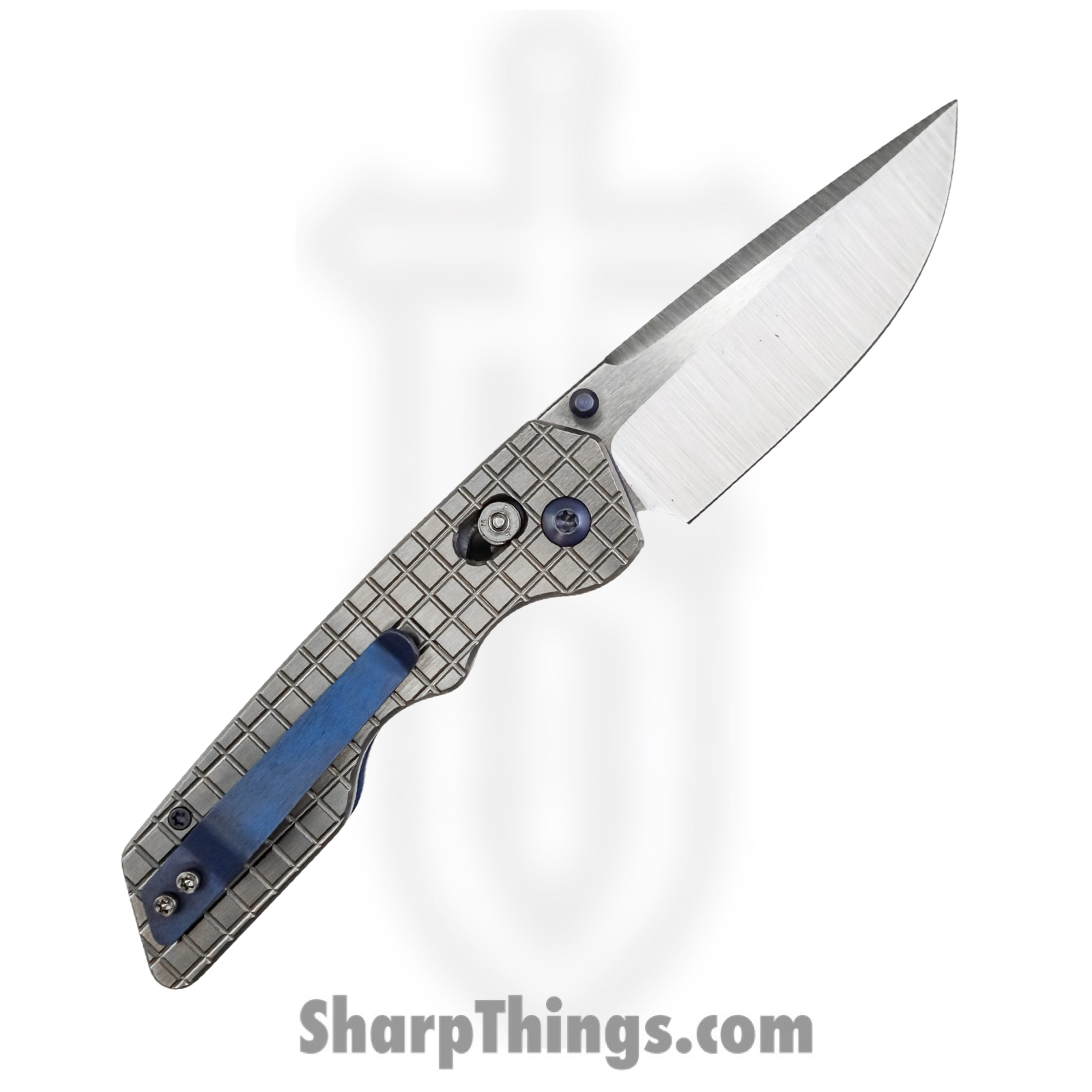 Attention 2 Detail Mercantile - A2DBLmFrg - Bar Lock Medium - Folding Knife - S30V Satin Drop Point - Frag Pattern Titanium - Silver - Image 2