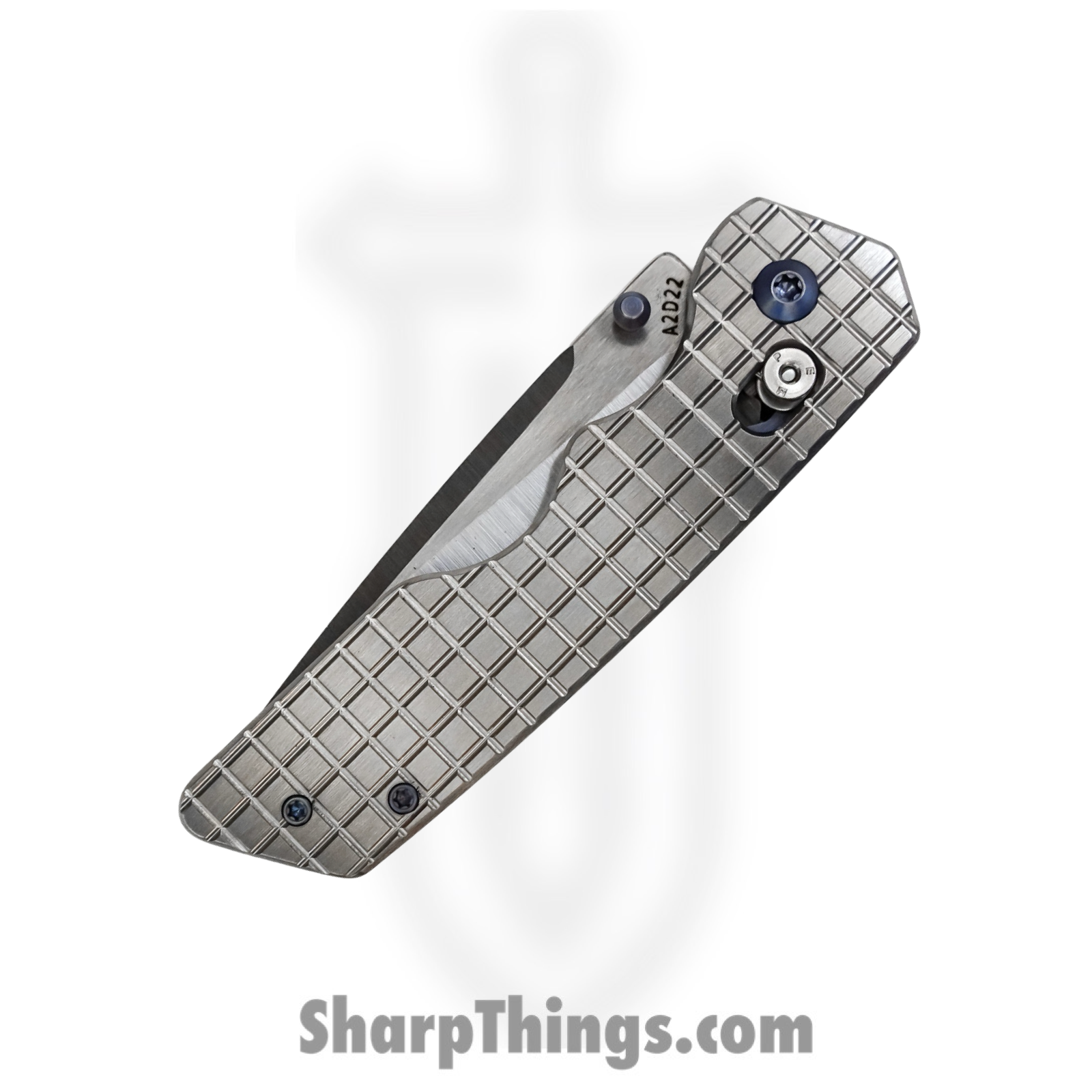 Attention 2 Detail Mercantile - A2DBLmFrg - Bar Lock Medium - Folding Knife - S30V Satin Drop Point - Frag Pattern Titanium - Silver - Image 3