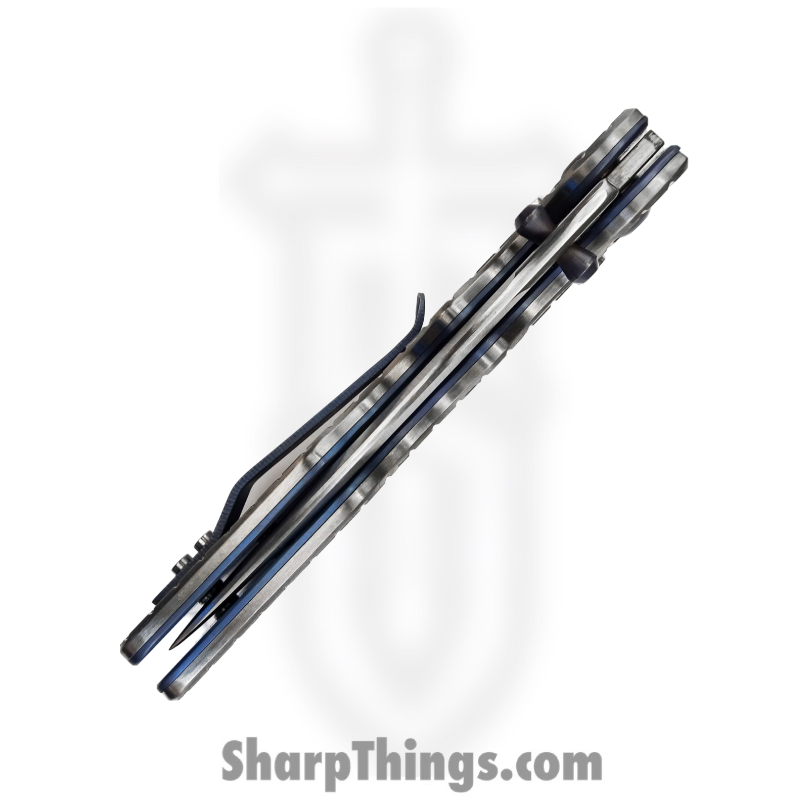 Attention 2 Detail Mercantile - A2DBLmFrg - Bar Lock Medium - Folding Knife - S30V Satin Drop Point - Frag Pattern Titanium - Silver - Image 5