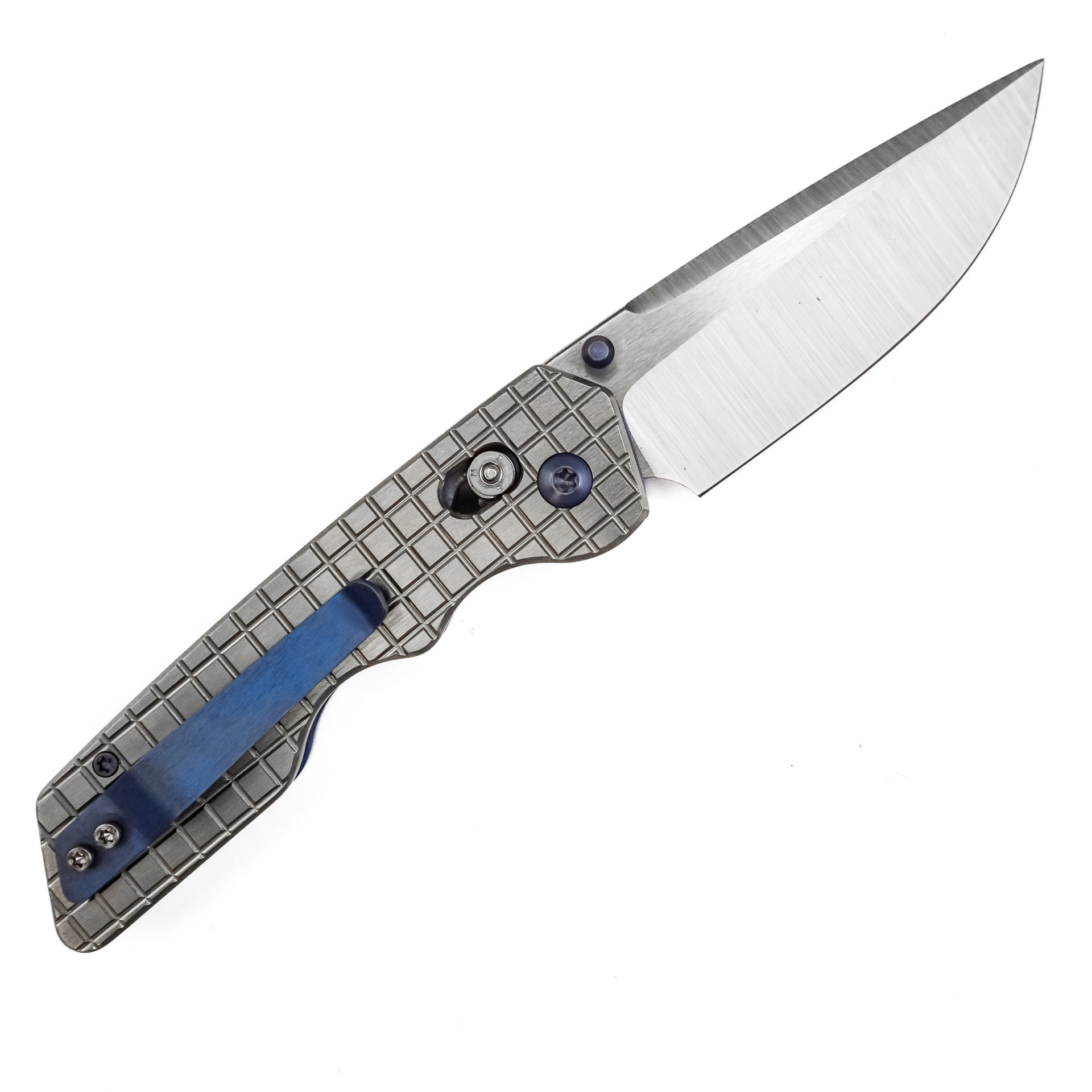 Attention 2 Detail Mercantile - A2DBLmFrg - Bar Lock Medium - Folding Knife - S30V Satin Drop Point - Frag Pattern Titanium - Silver - Image 8