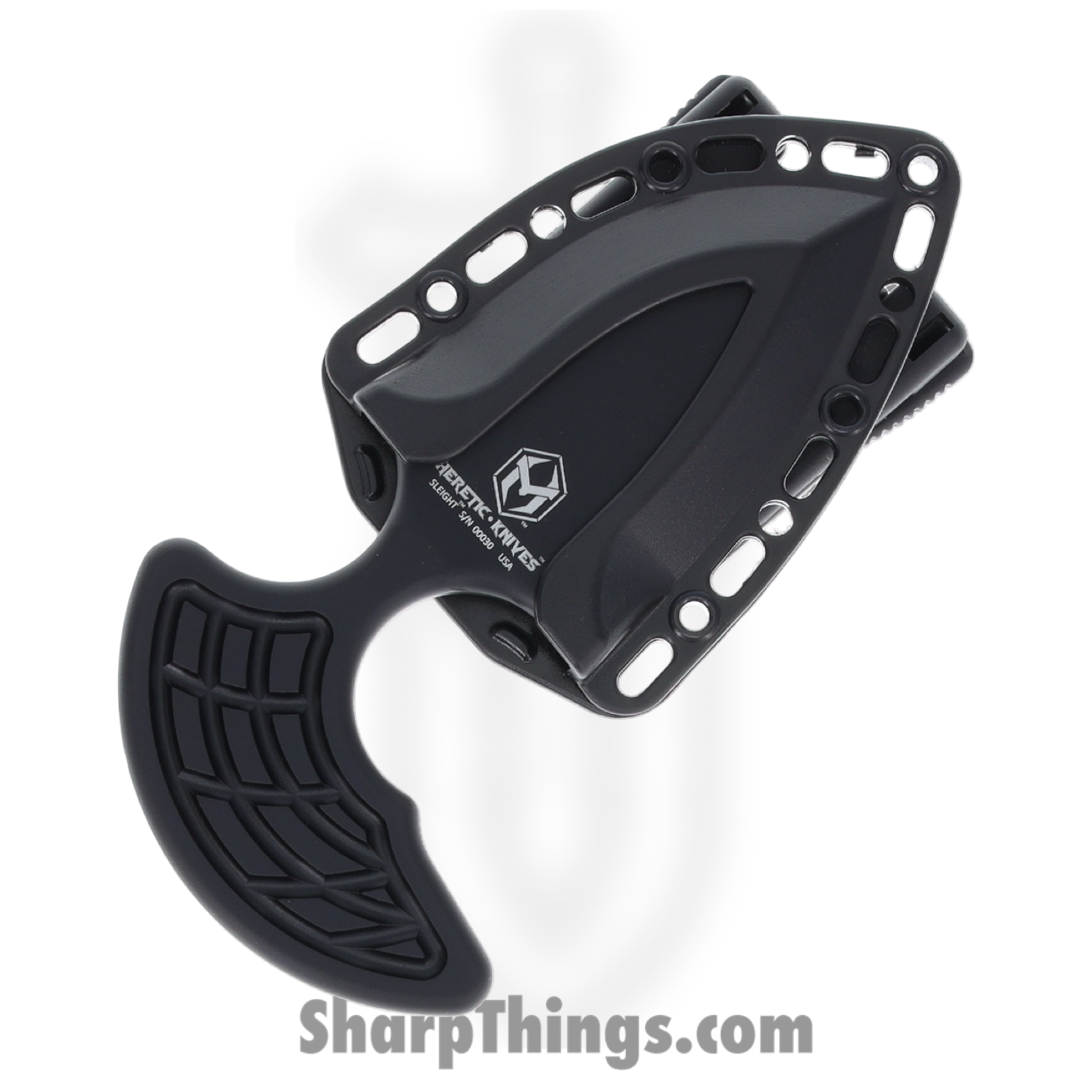 Heretic Knives - H050-6A-T - Sleight Modular Push Dagger - Fixed Blade Knife - CPM 20CV Coated - 6061-T6 Aluminum - Black - Image 3