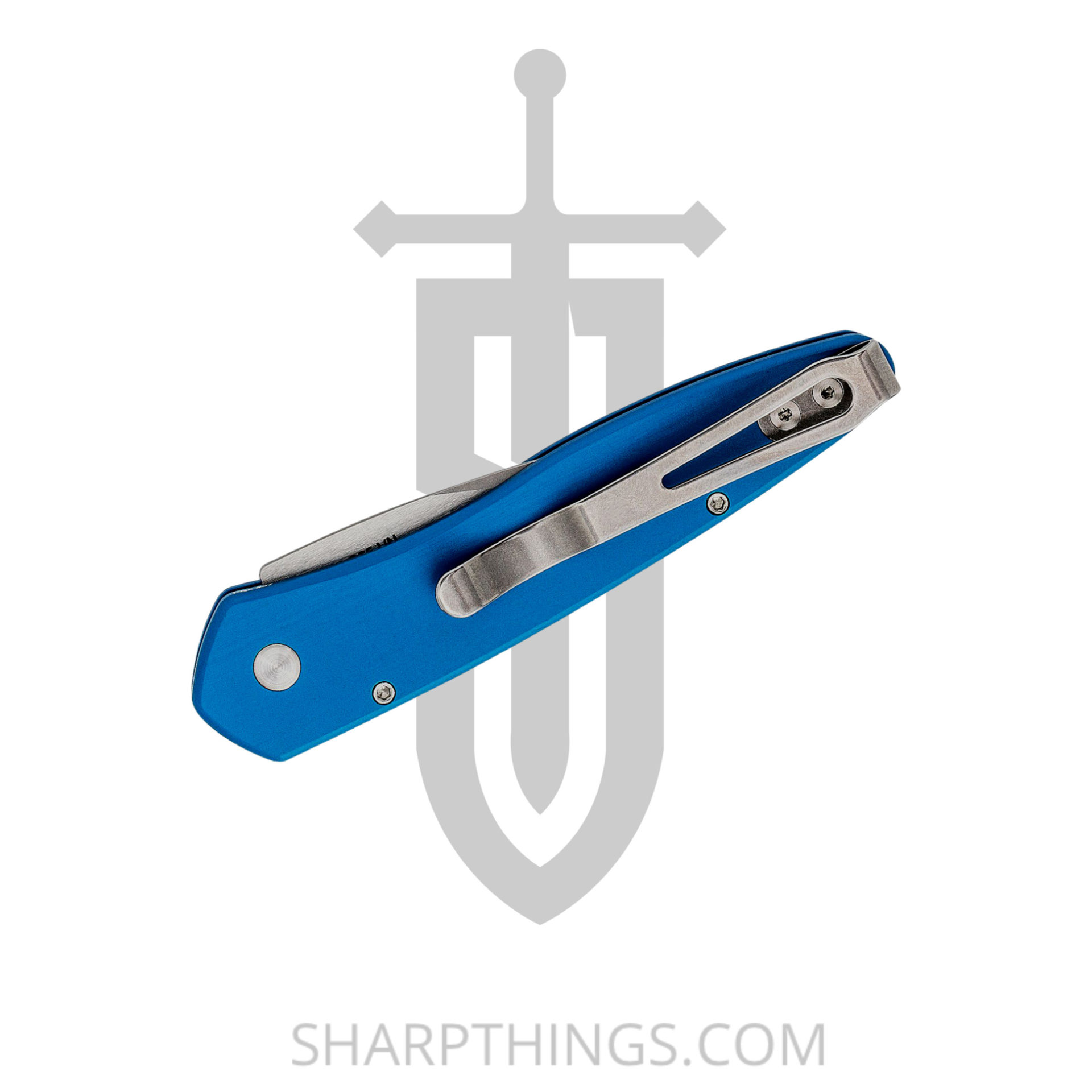 ProTech - 3605-BLUE - Half-Breed - Automatic Knife - S35VN Stonewash Spear Point - Aluminum - Blue - Image 2