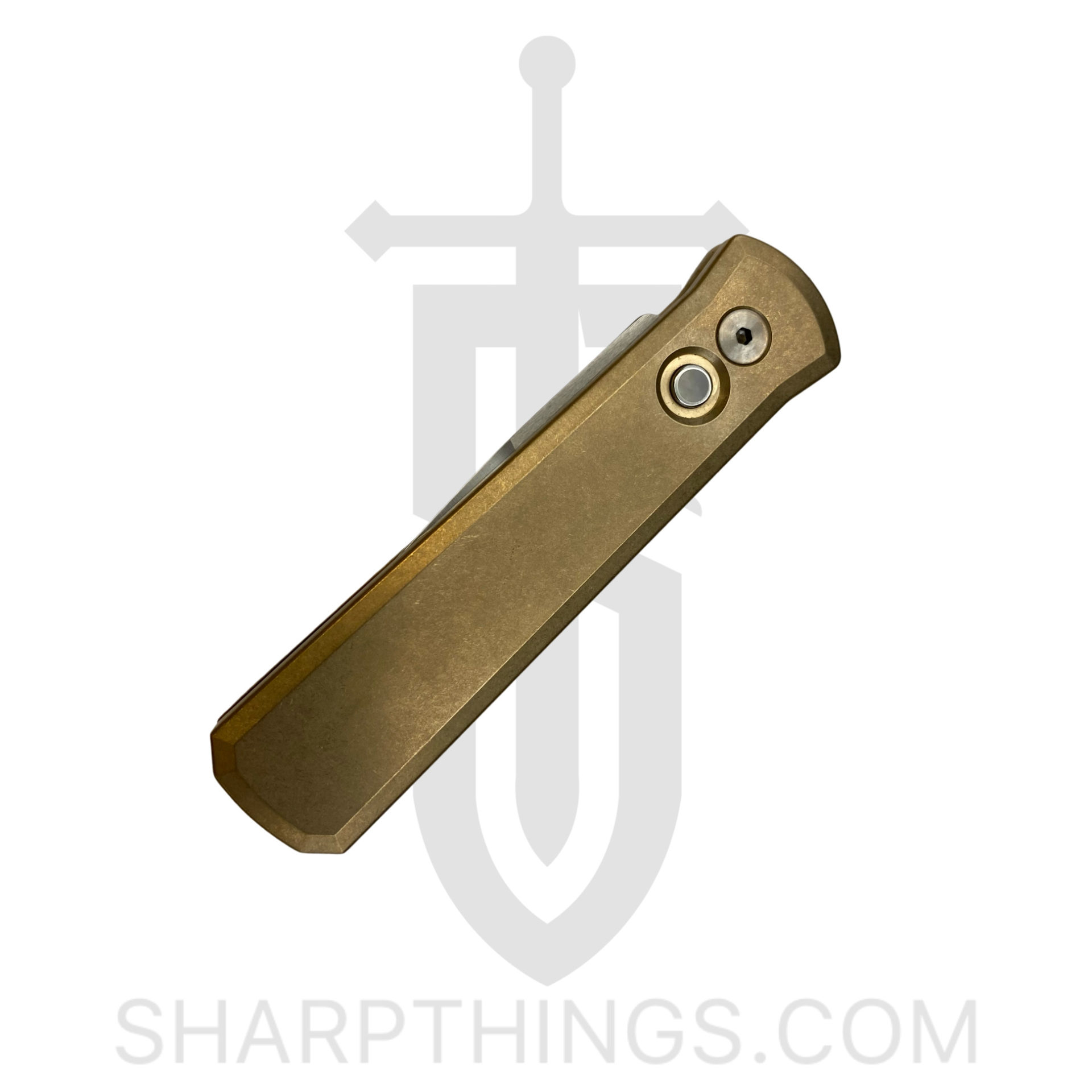 ProTech - 7110 - Godson Limited - Automatic Knife - 154CM Satin - Bronze AL - MOP Button - Image 5