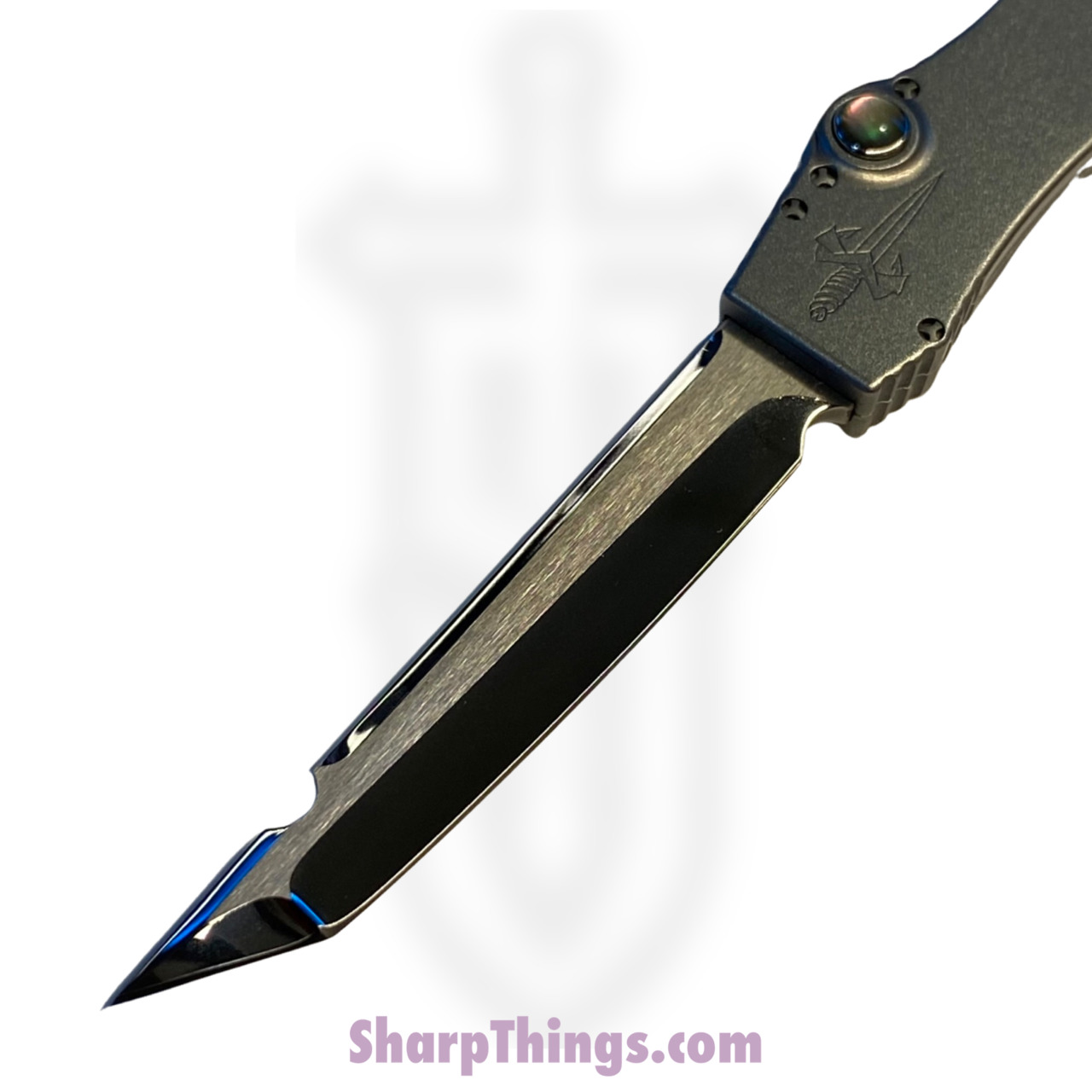 Marfione Custom Knives - 349-MCK-Mir - Marfione Custom Halo III Mini - Automatic Knife - 349-MCK-Mir Marfione Custom Halo III Mini Automatic Knife - 416 SS/MOP - Natural - Image 18