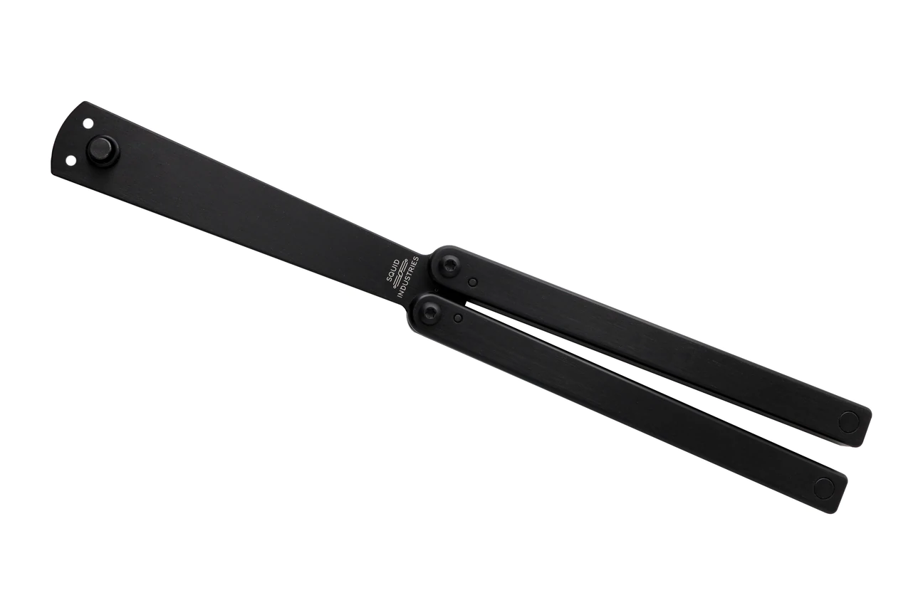 Squid Industries - BS0123 - Squiddy-B - Balisong - Balisong Trainer - 7075 Aluminum - Black - Image 3