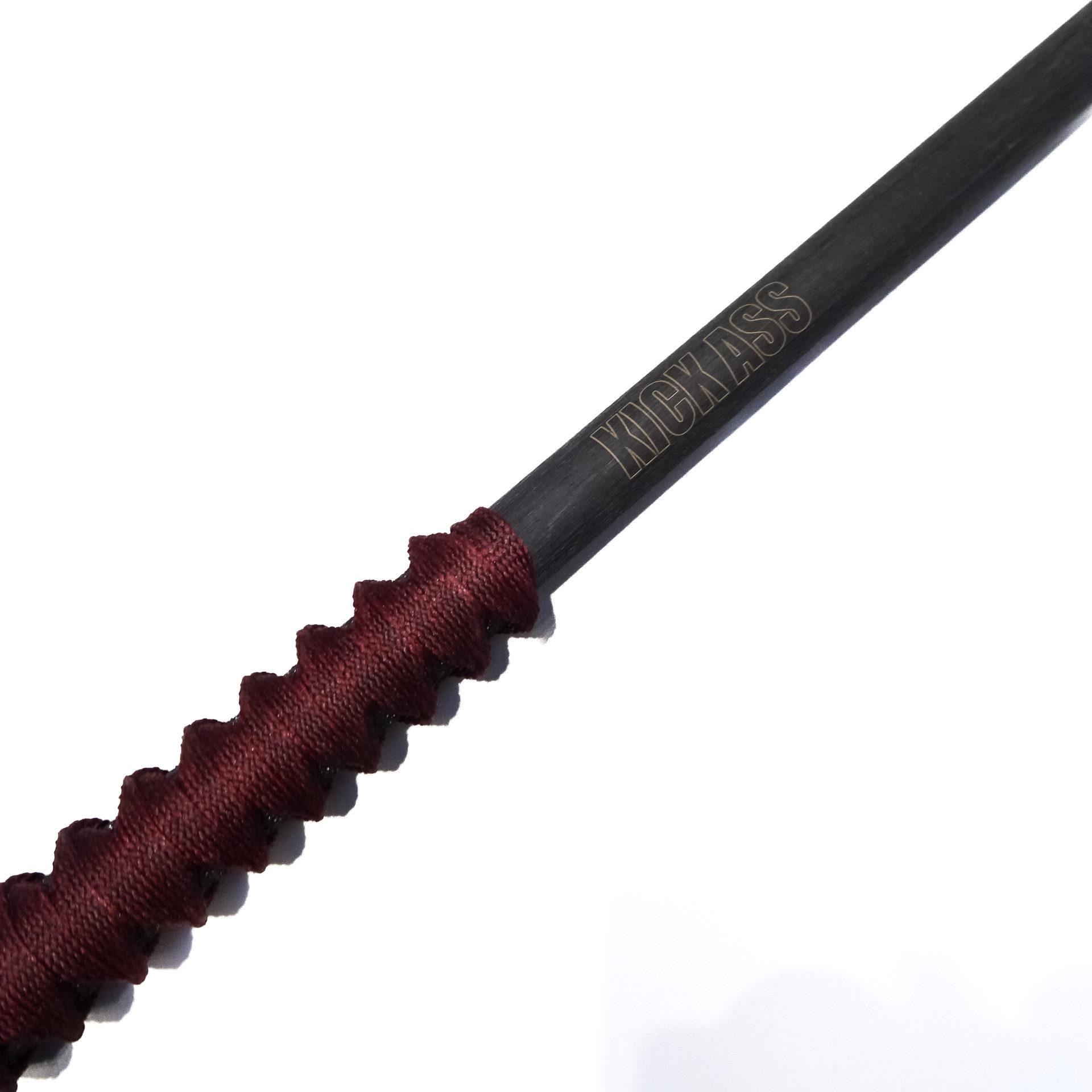 Bastinelli Creations - kickass28red - 28" Kick Ass Stick - Tsuka Wrapped - Black Red - Image 4