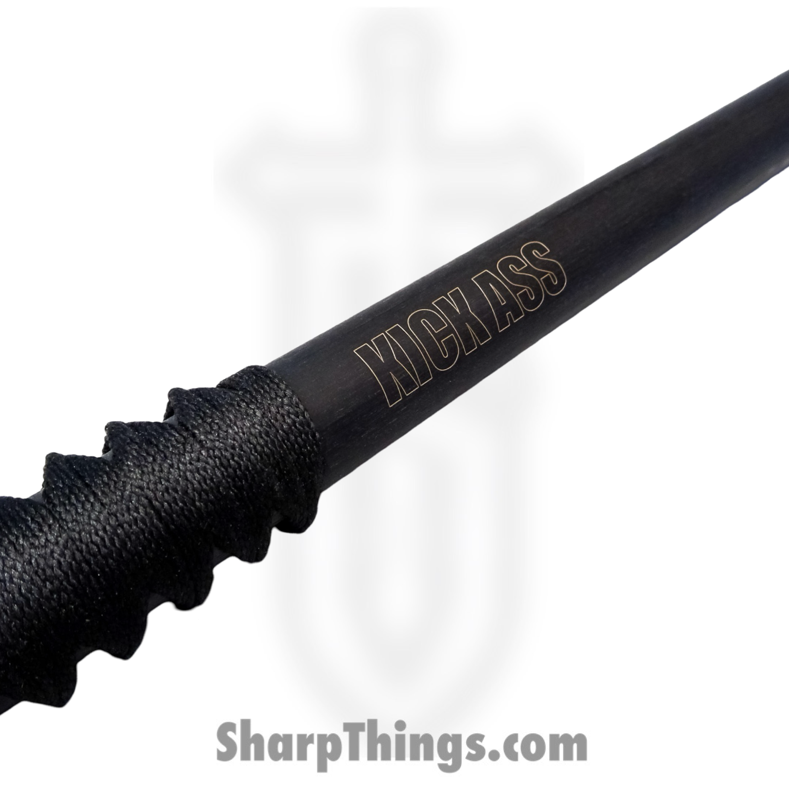 Bastinelli Creations - kickass28blk - 28" Kick Ass Stick - Tsuka Wrapped - Black - Image 2