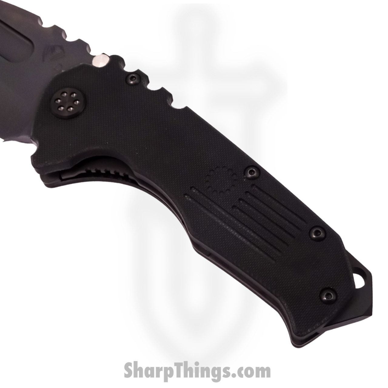 Medford Knife - MKM30DPT-0808-TPCP-BP - Scout M/P Tanto Linerlock Knife - D2 G10 - Black - Image 3